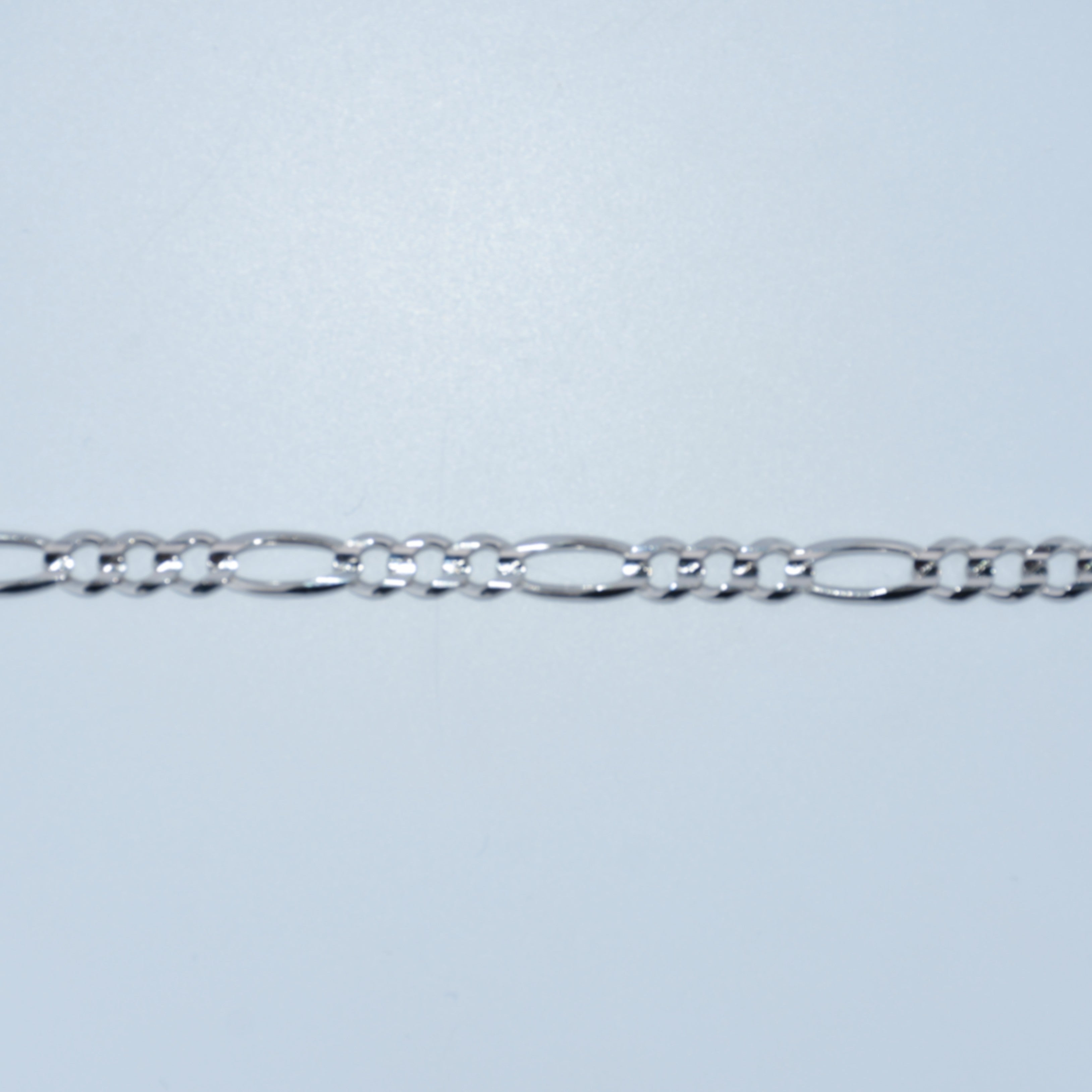 14K Gold | WG Figaro Bracelet