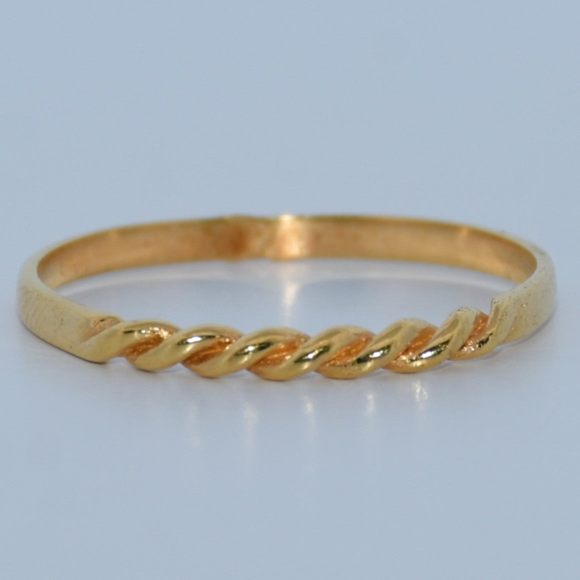19.2K Portuguese Gold | Rope Stackable Ring