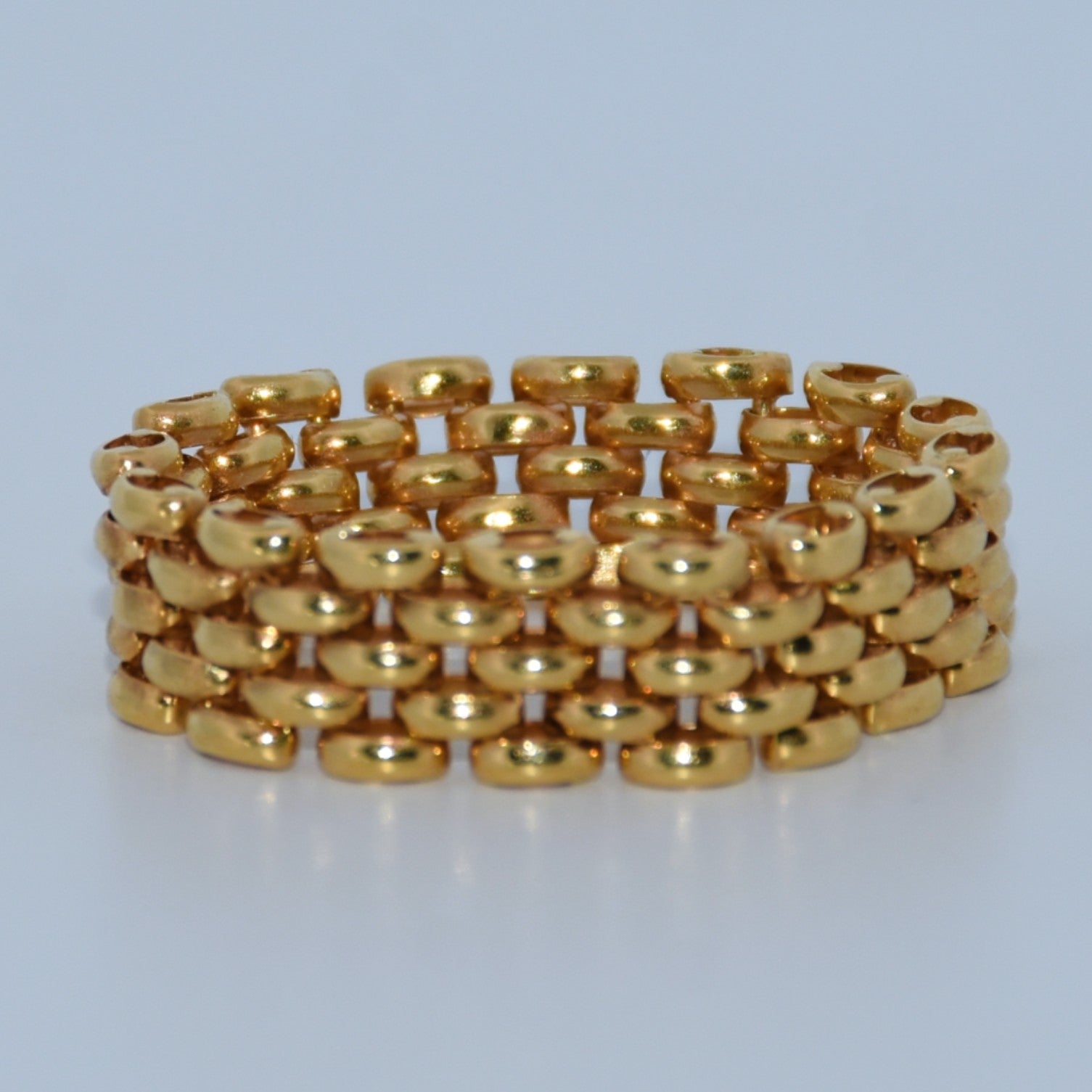 19.2K Portuguese Gold | Mesh Ring