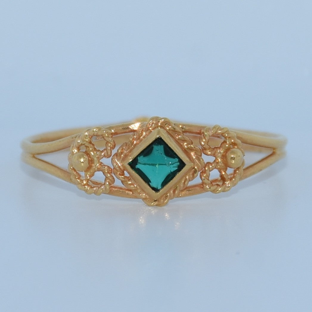 19.2K Portuguese Gold | Baby Stone Rings