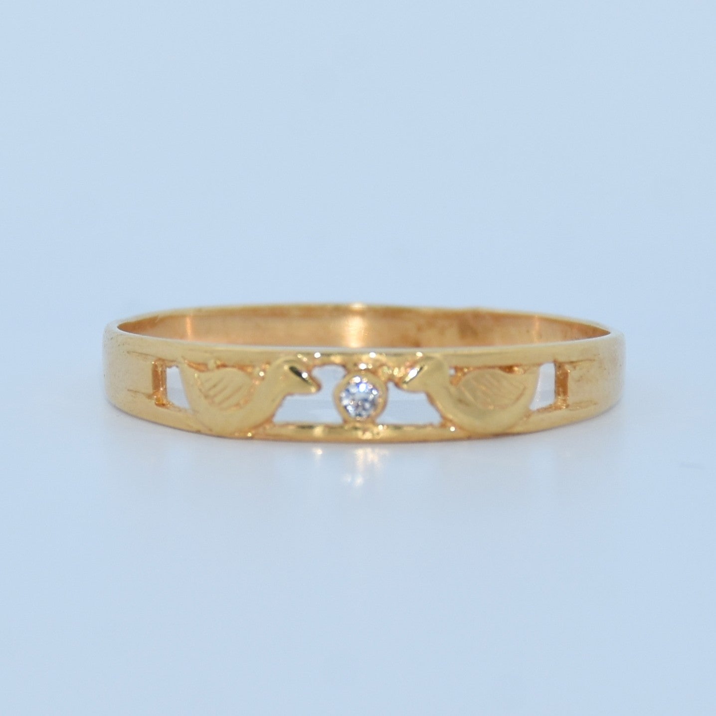 19.2K Portuguese Gold | Bird Design Baby Ring