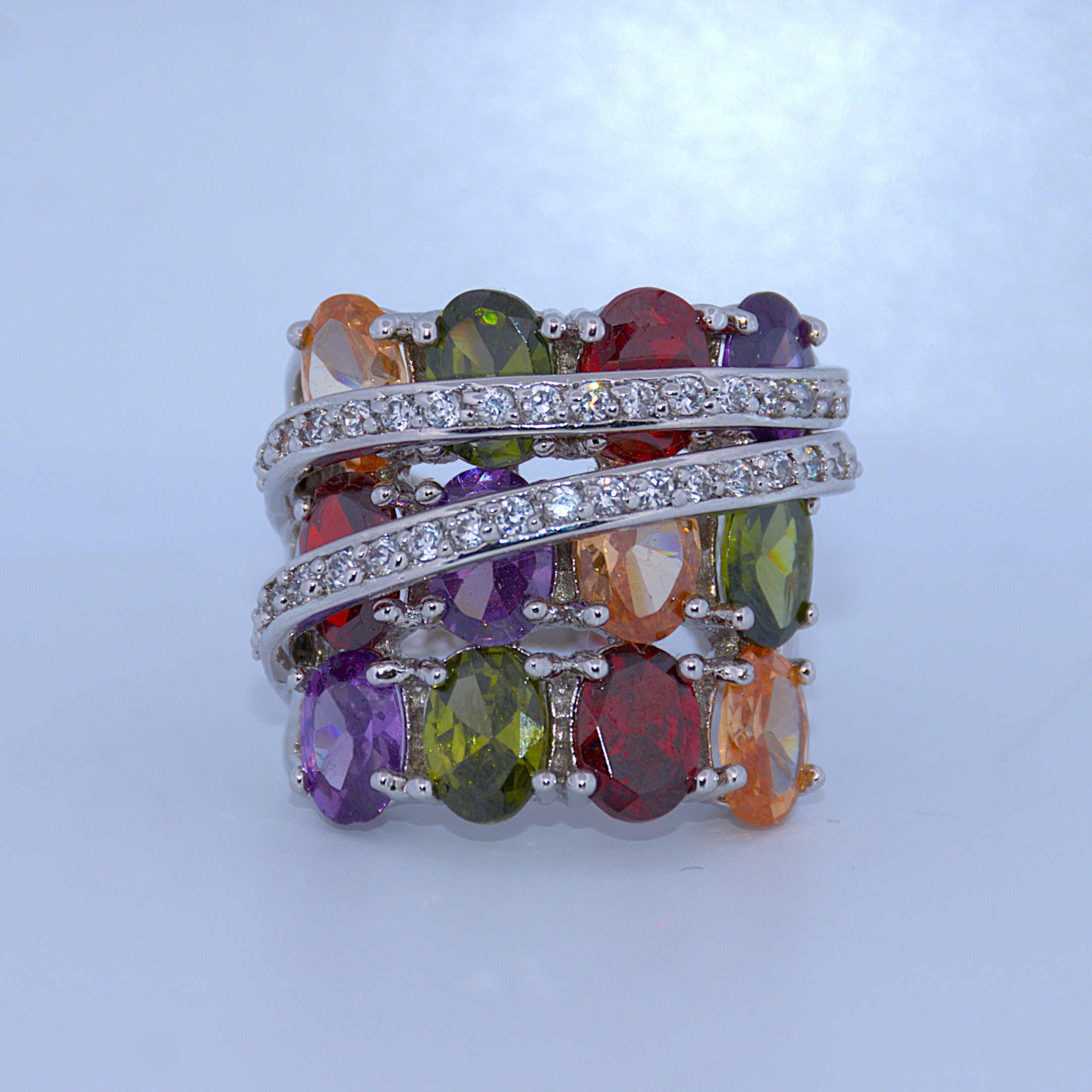 Sterling Silver | Colorful CZ Rings