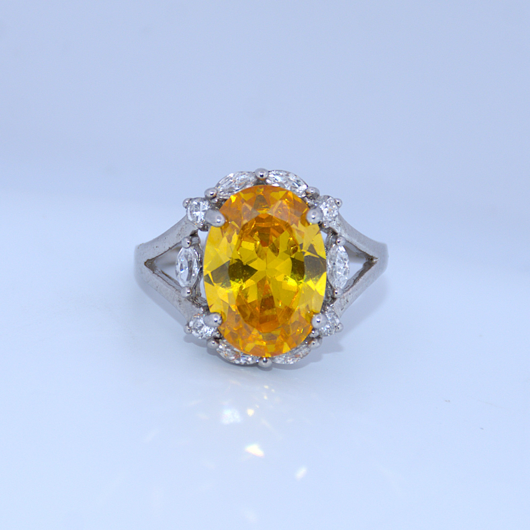 Sterling Silver | Colored Center Stone Rings