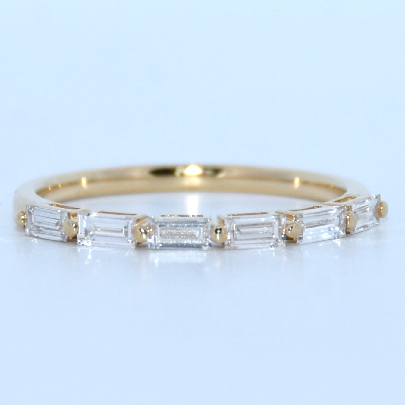 14K Gold | YG .364cttw Baguette Lab Diamond Wedding/Anniversary Band