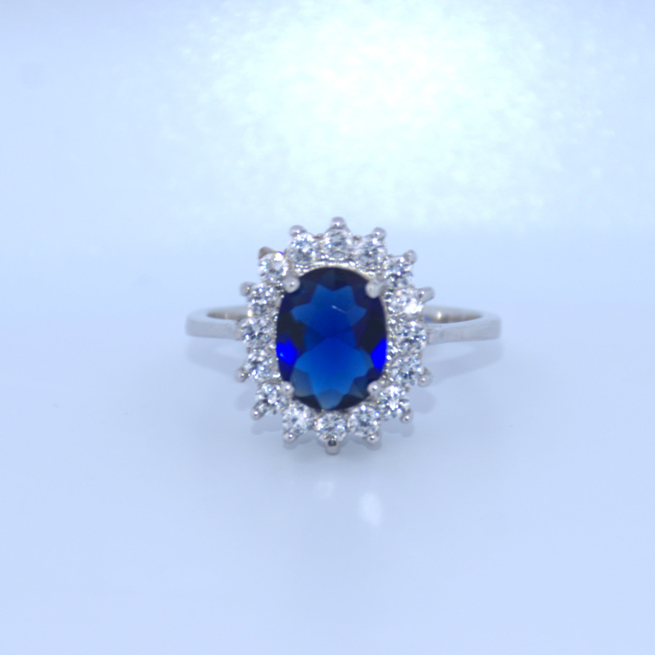 Sterling Silver | Colored Center Stone Rings