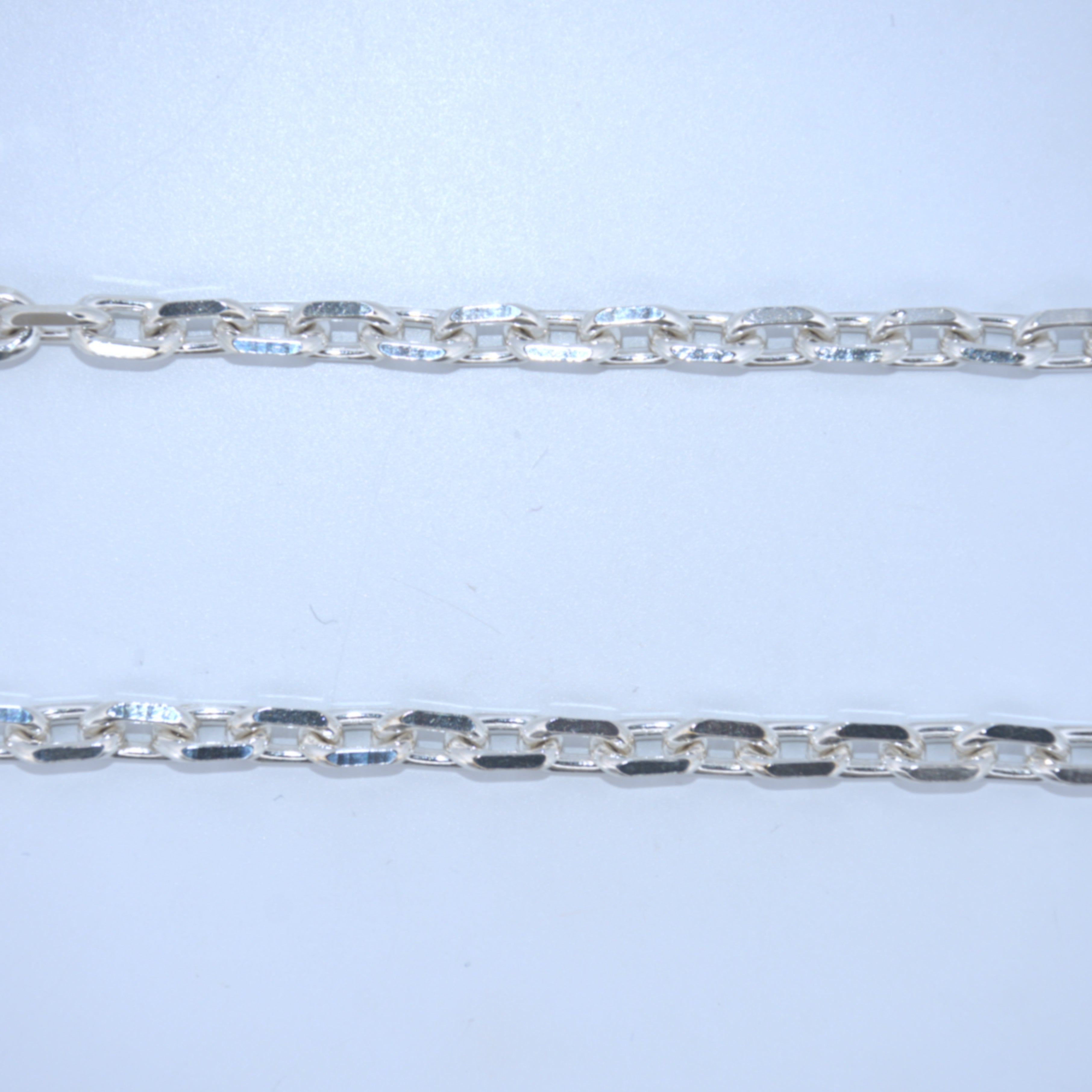 Sterling Silver | 5.4mm Beveled Oval Cable Chain