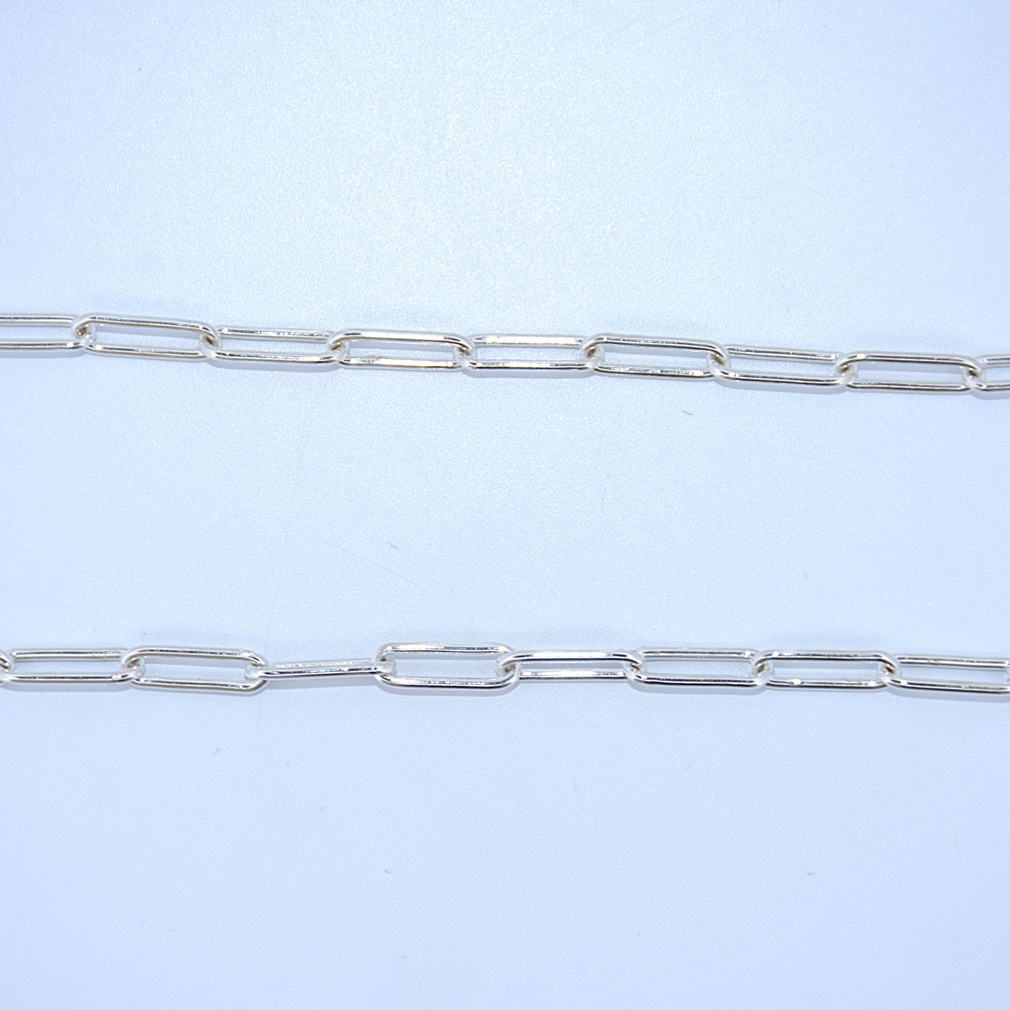 Sterling Silver | Elongated Cable Chains