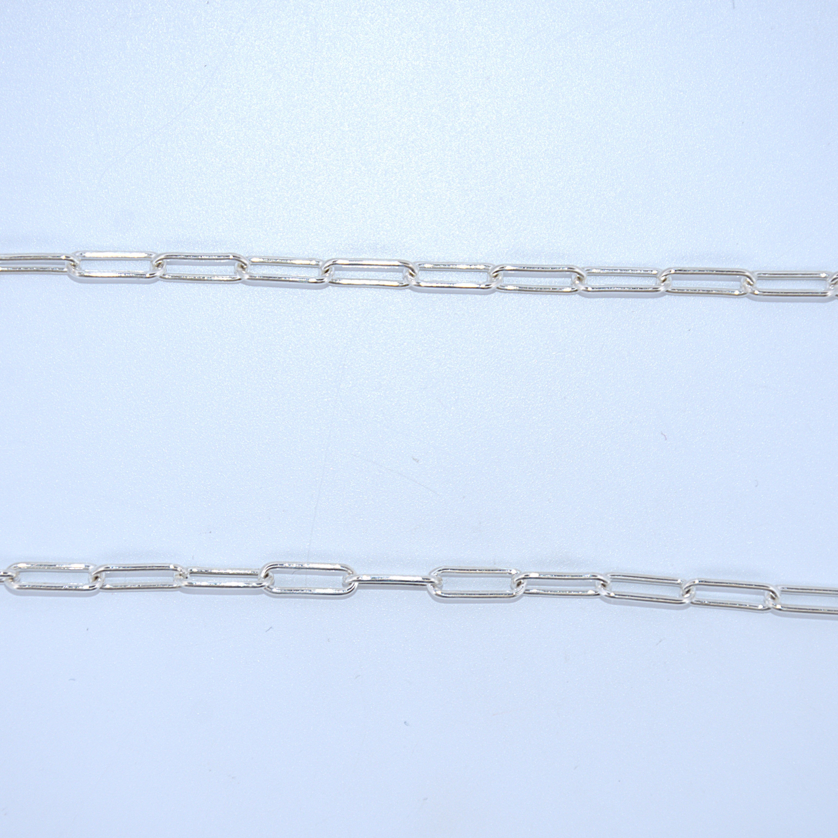 Sterling Silver | Elongated Cable Chains