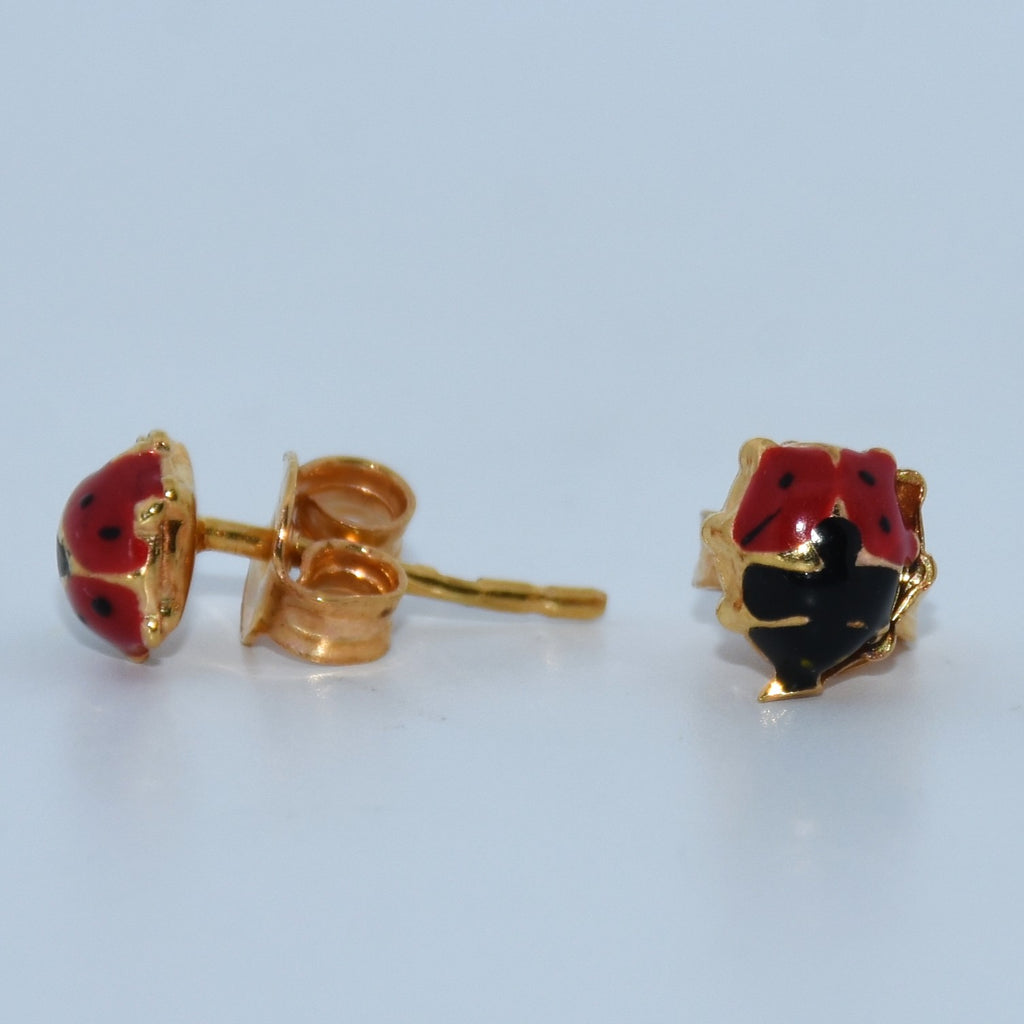 19.2K Portuguese Gold | Lady Bug Earrings