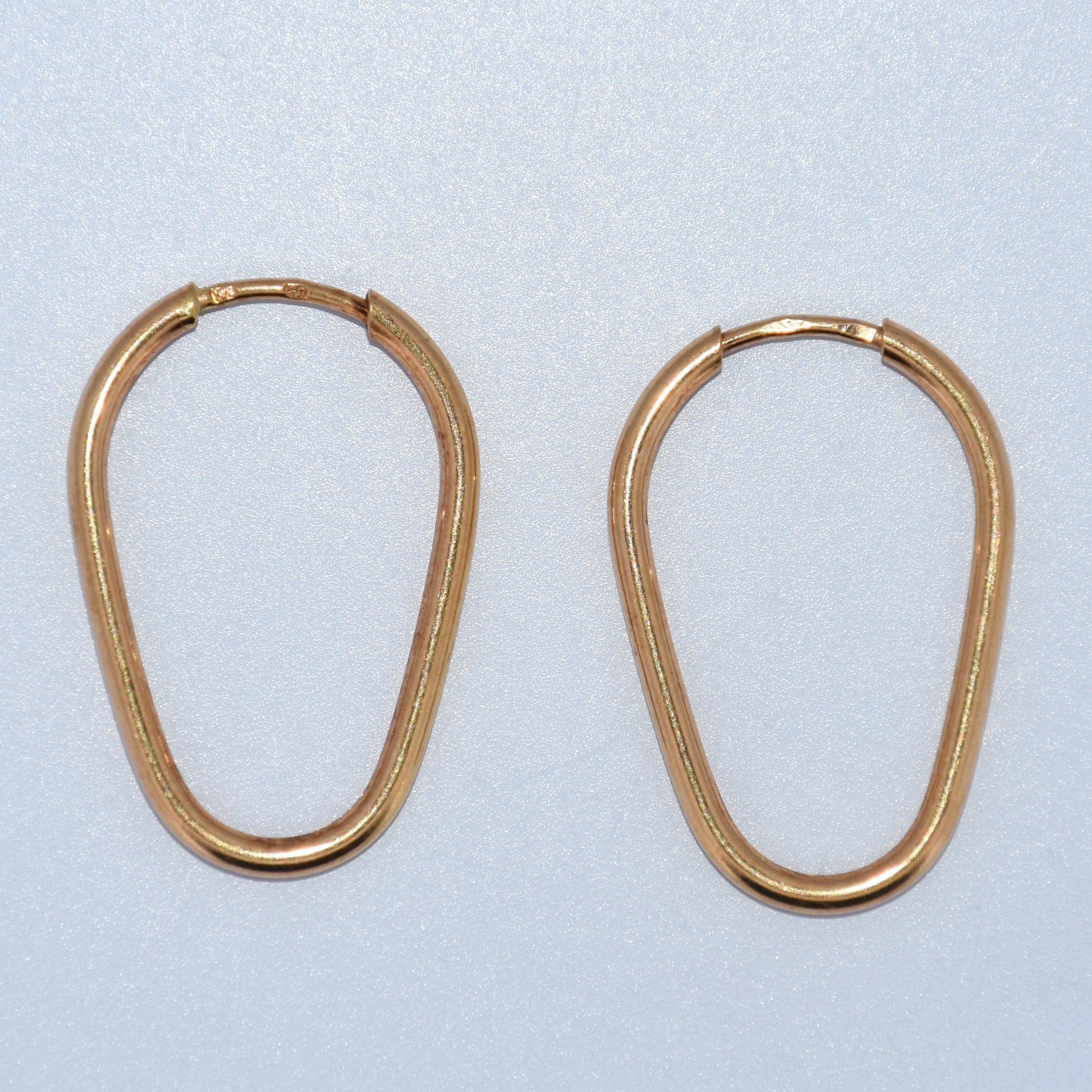19.2K Portuguese Gold | Dangle Hoop Earrings