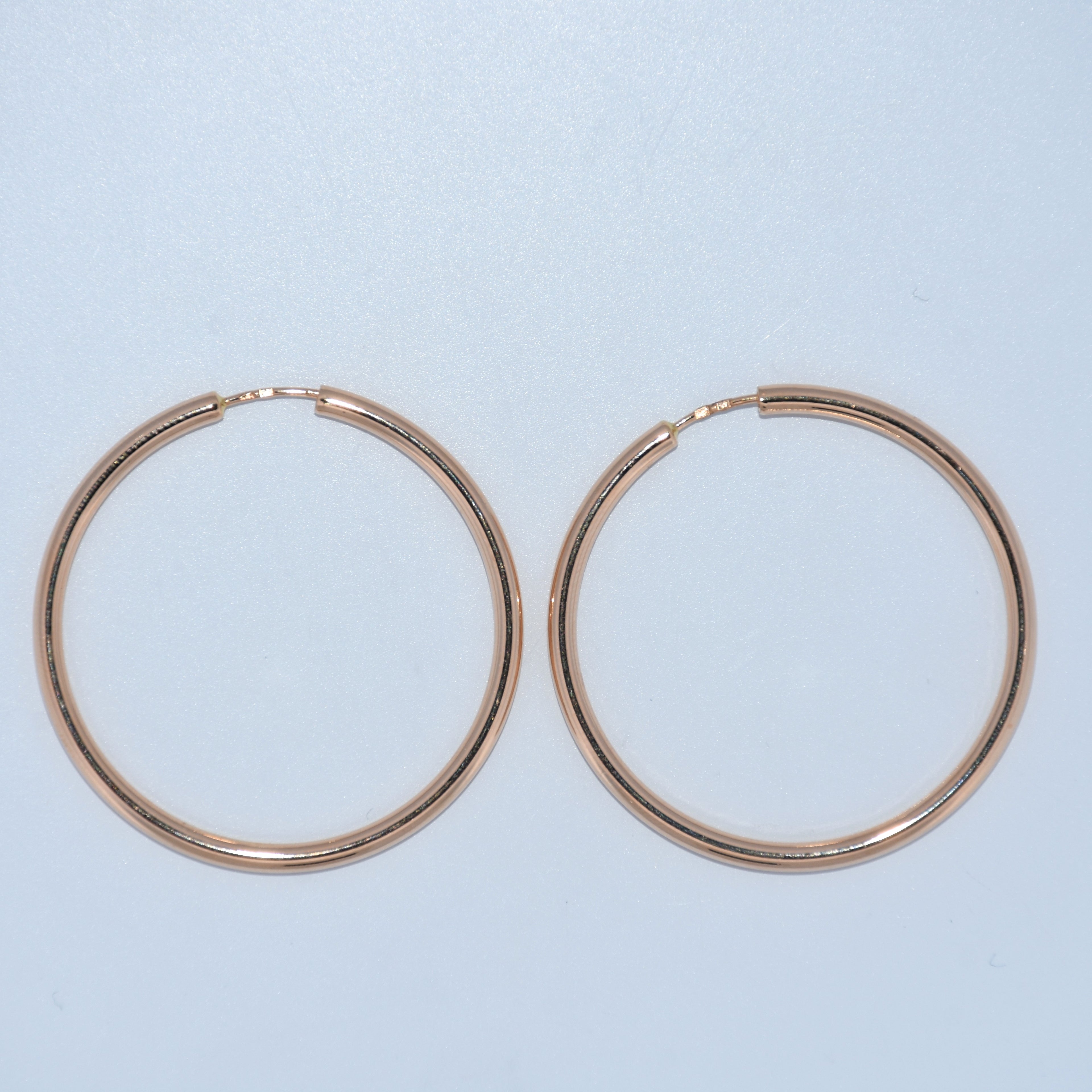 19.2K Portuguese Gold | Large Endless Hoop (Argolas) Earrings