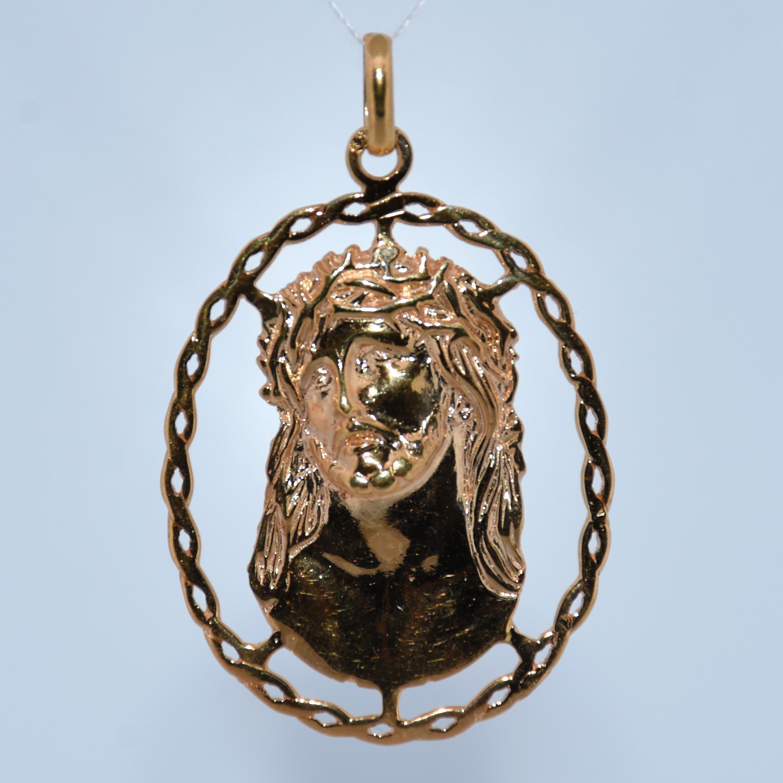 19.2K Portuguese Gold | Jesus Christ Face Pendant