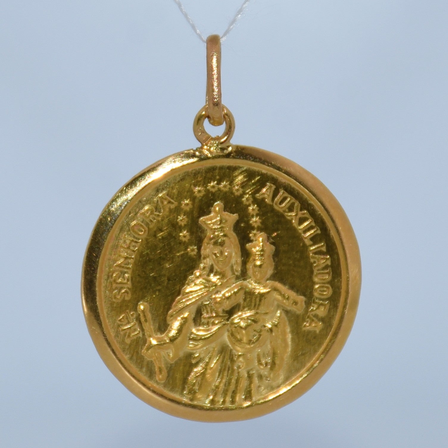 19.2K Portuguese Gold | Nossa Senhora Auxiliadora Pendant