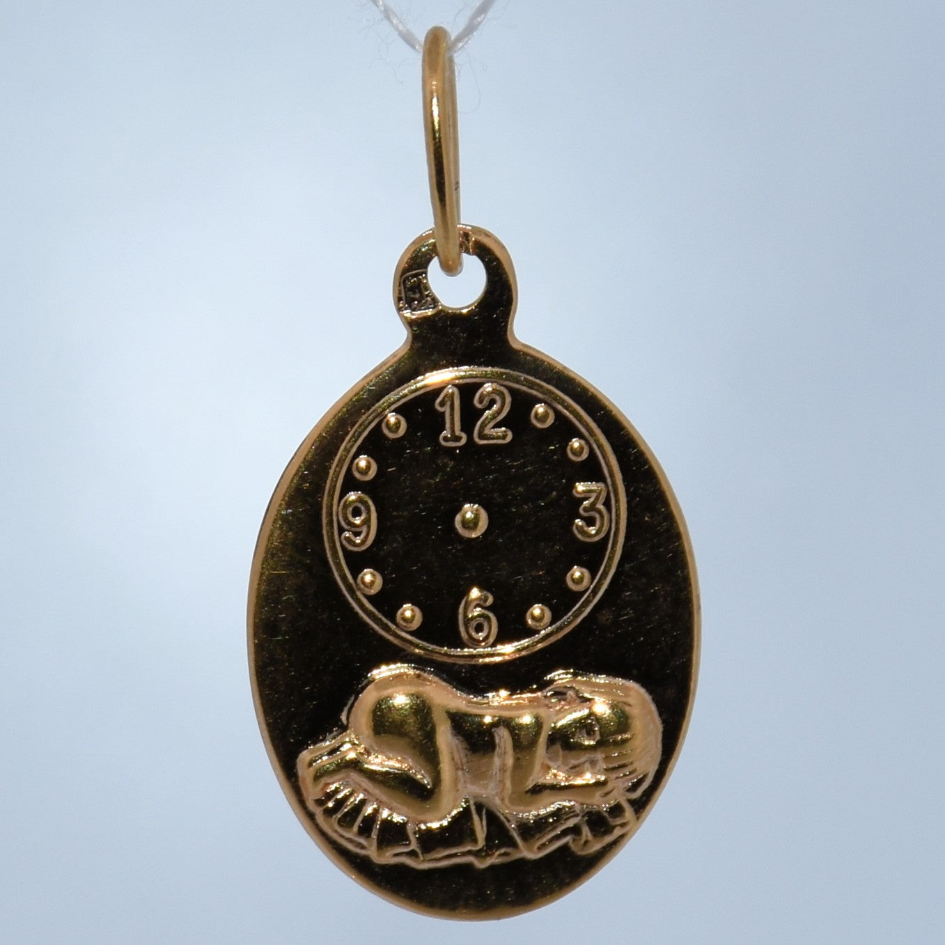 19.2K Portuguese Gold | Baby Watch Pendant