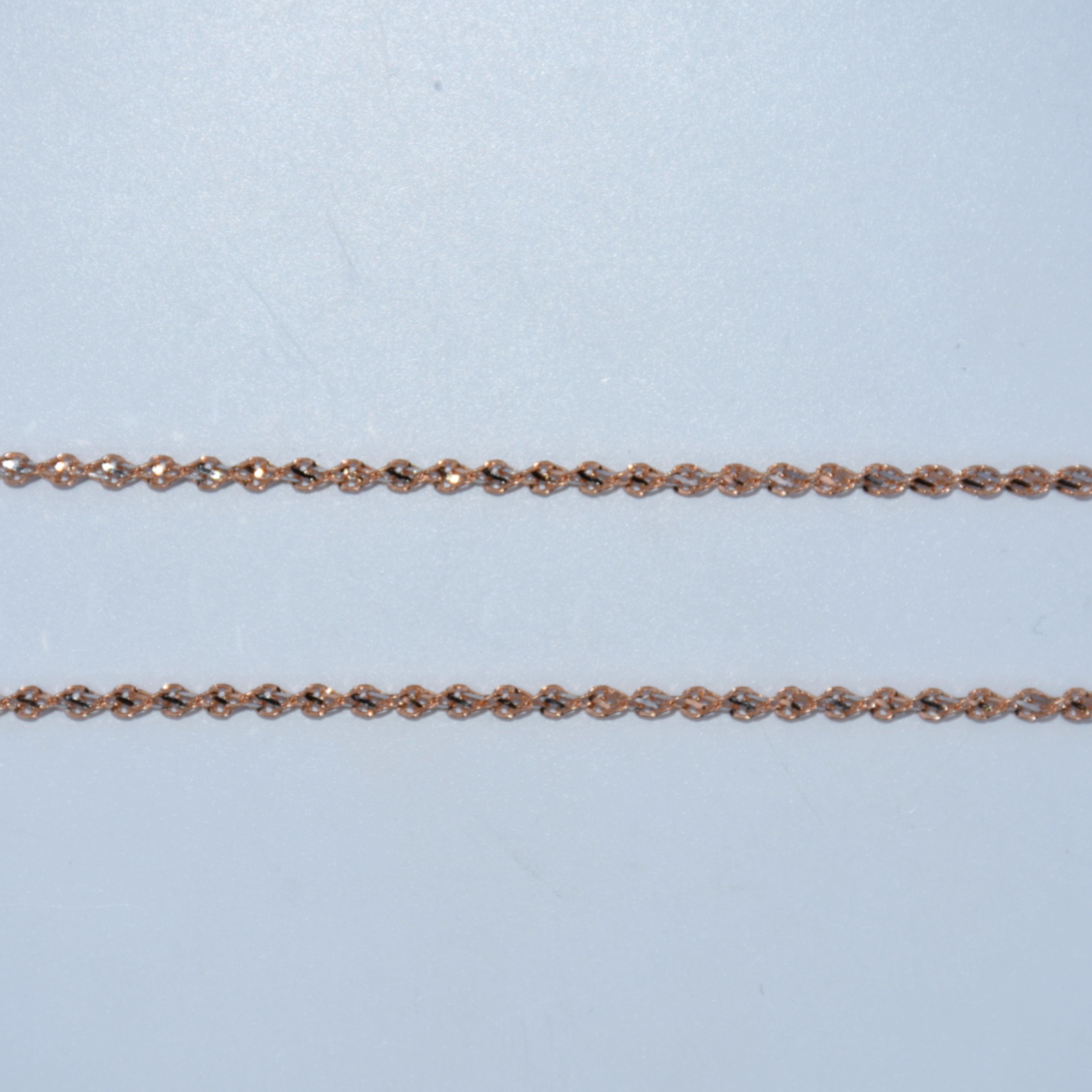 14K Gold | Rose Gold Rope Chain 18in