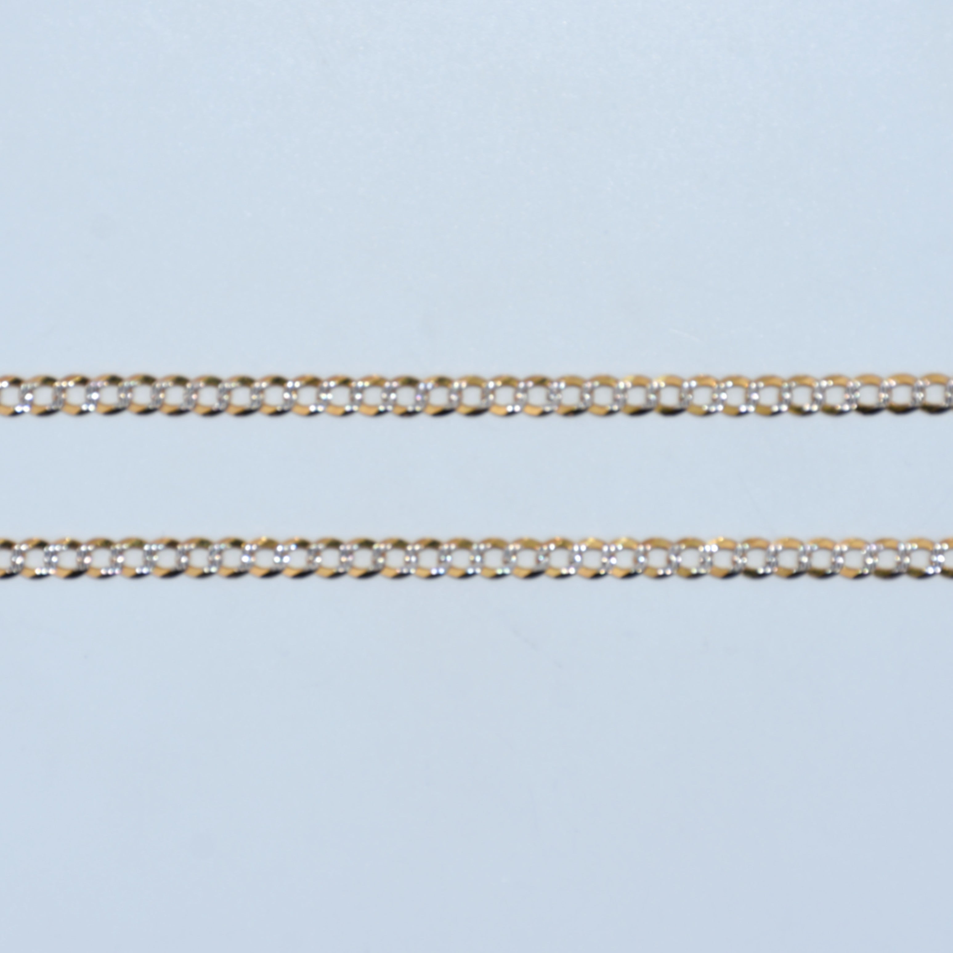 14K Gold | Diamond Cut Curb Chains