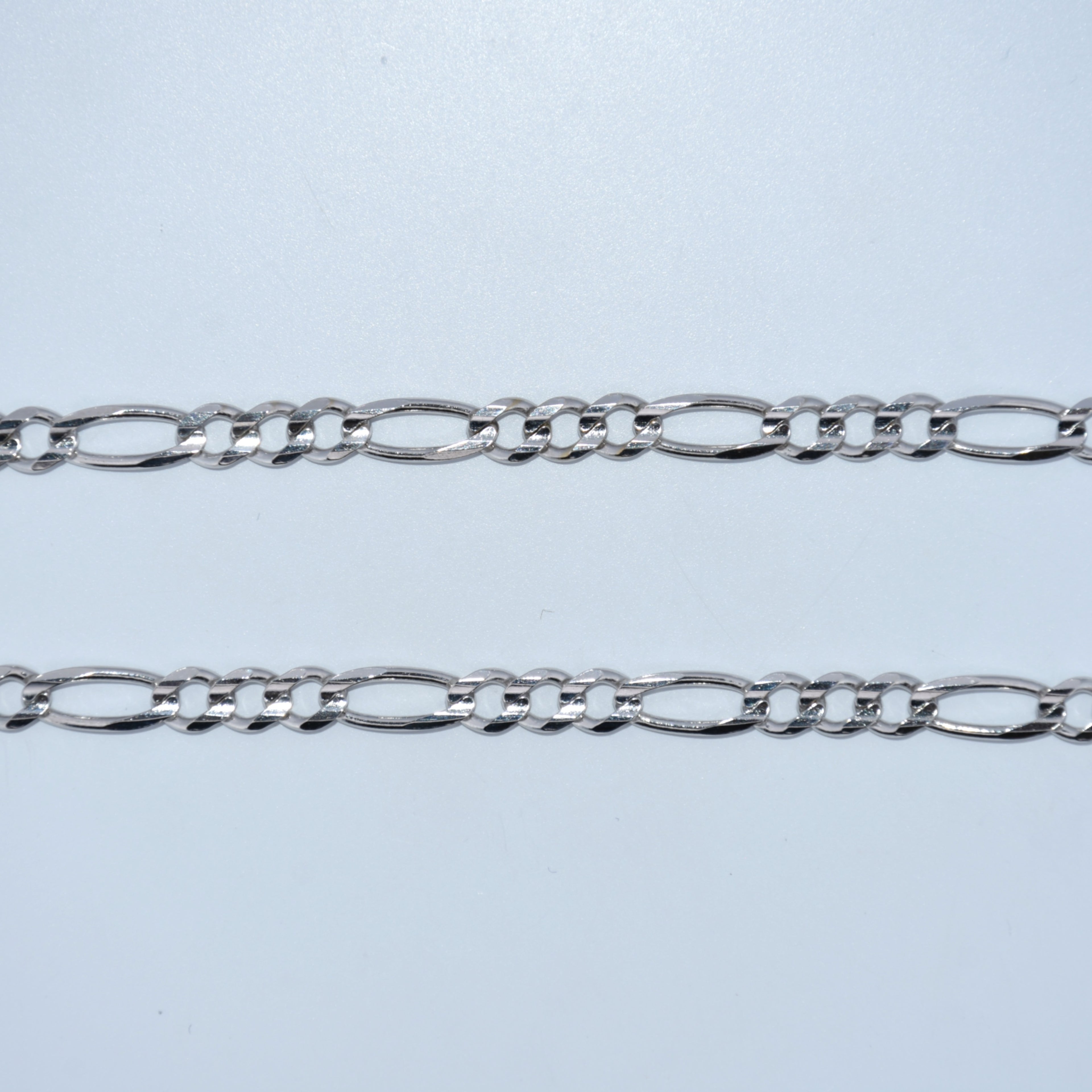 14K Gold | WG Figaro Chain