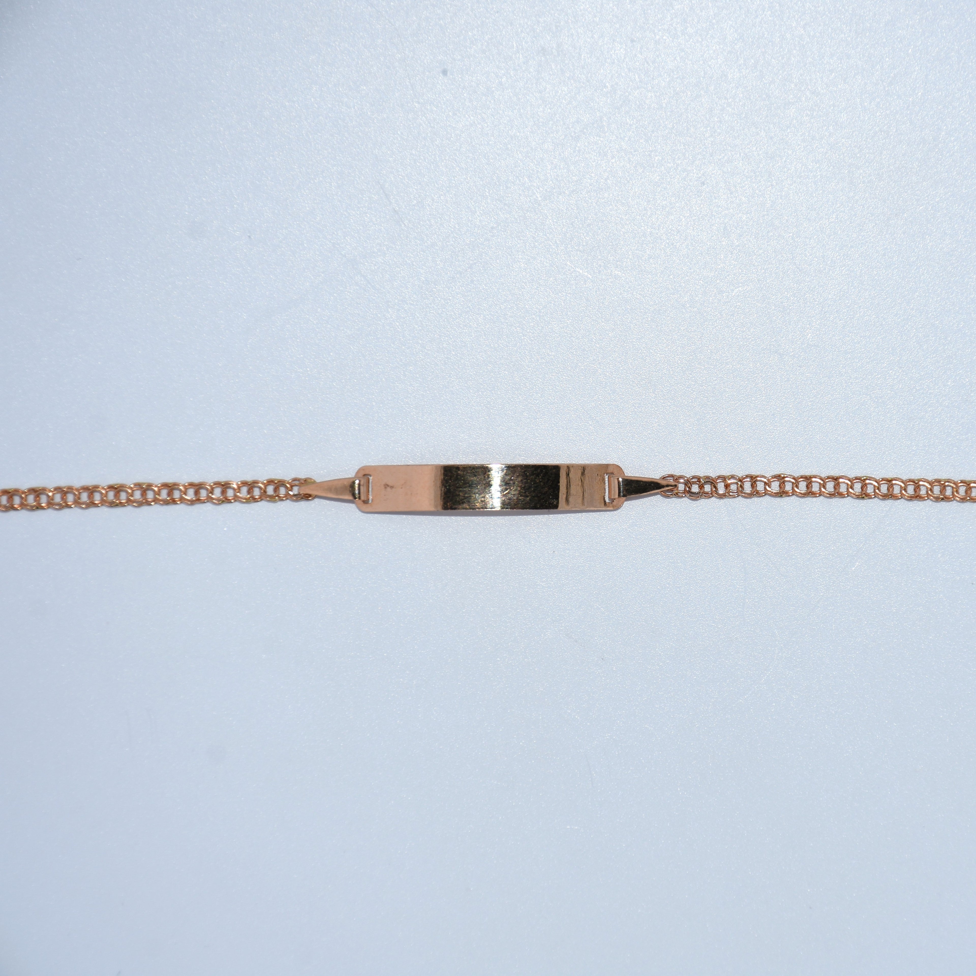 19.2K Portuguese Gold | Frizo 6.6" Kids ID Bracelet With Adjustable Links