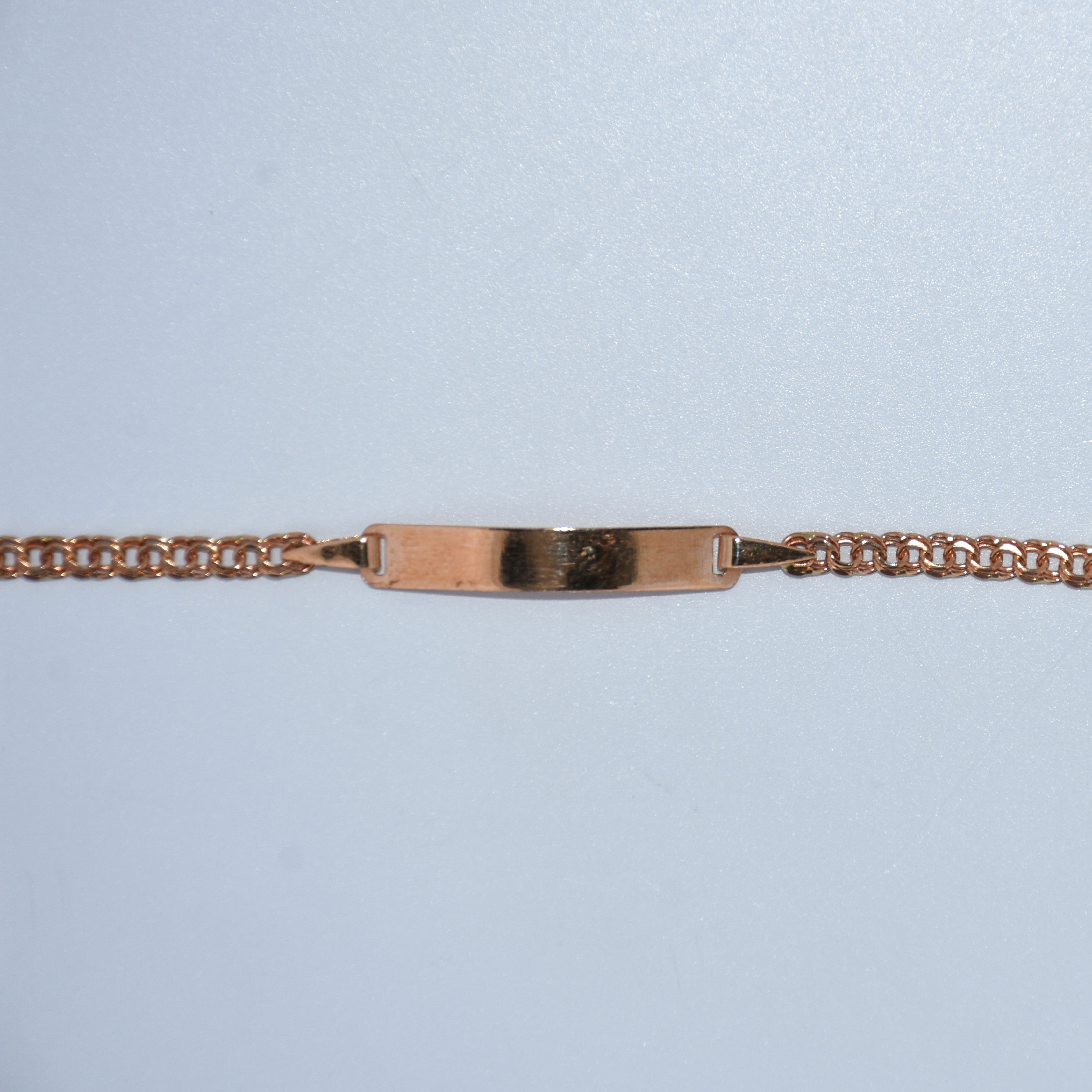 19.2K Portuguese Gold | 6" Frizo Kids ID Bracelet With Adjustable Links