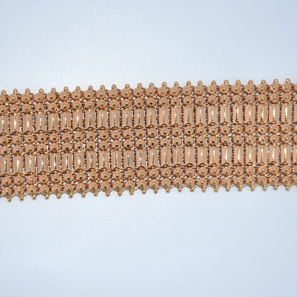 19.2K Portuguese Gold | 35mm Unique Weave Bracelet