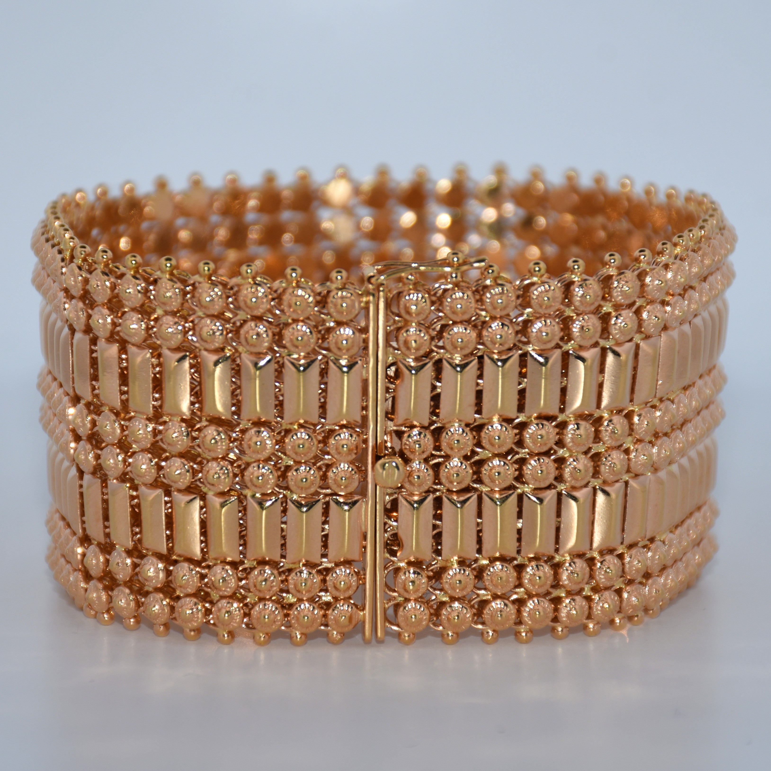 19.2K Portuguese Gold | 35mm Unique Weave Bracelet