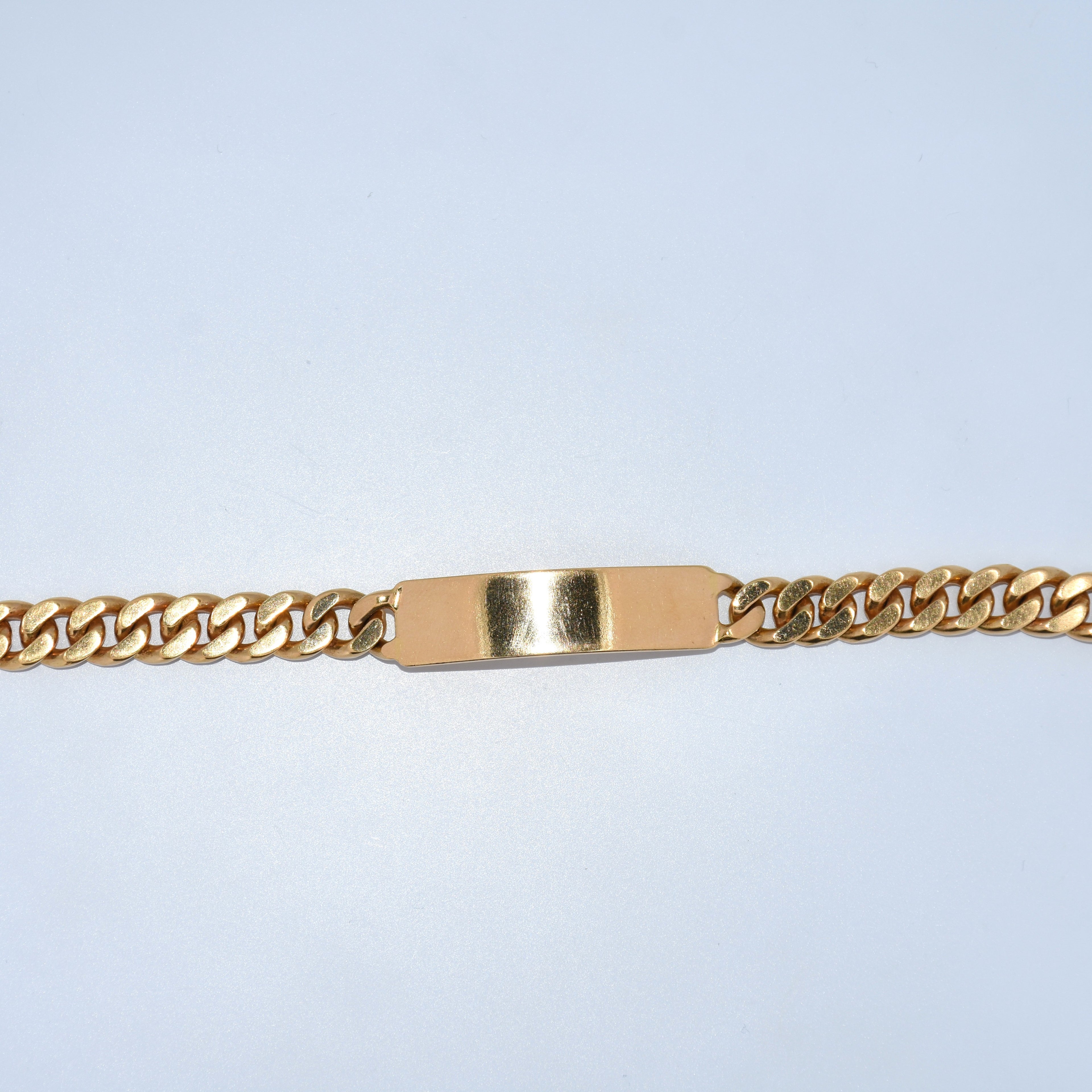19.2K Portuguese Gold | 8.8mm ID Bracelet