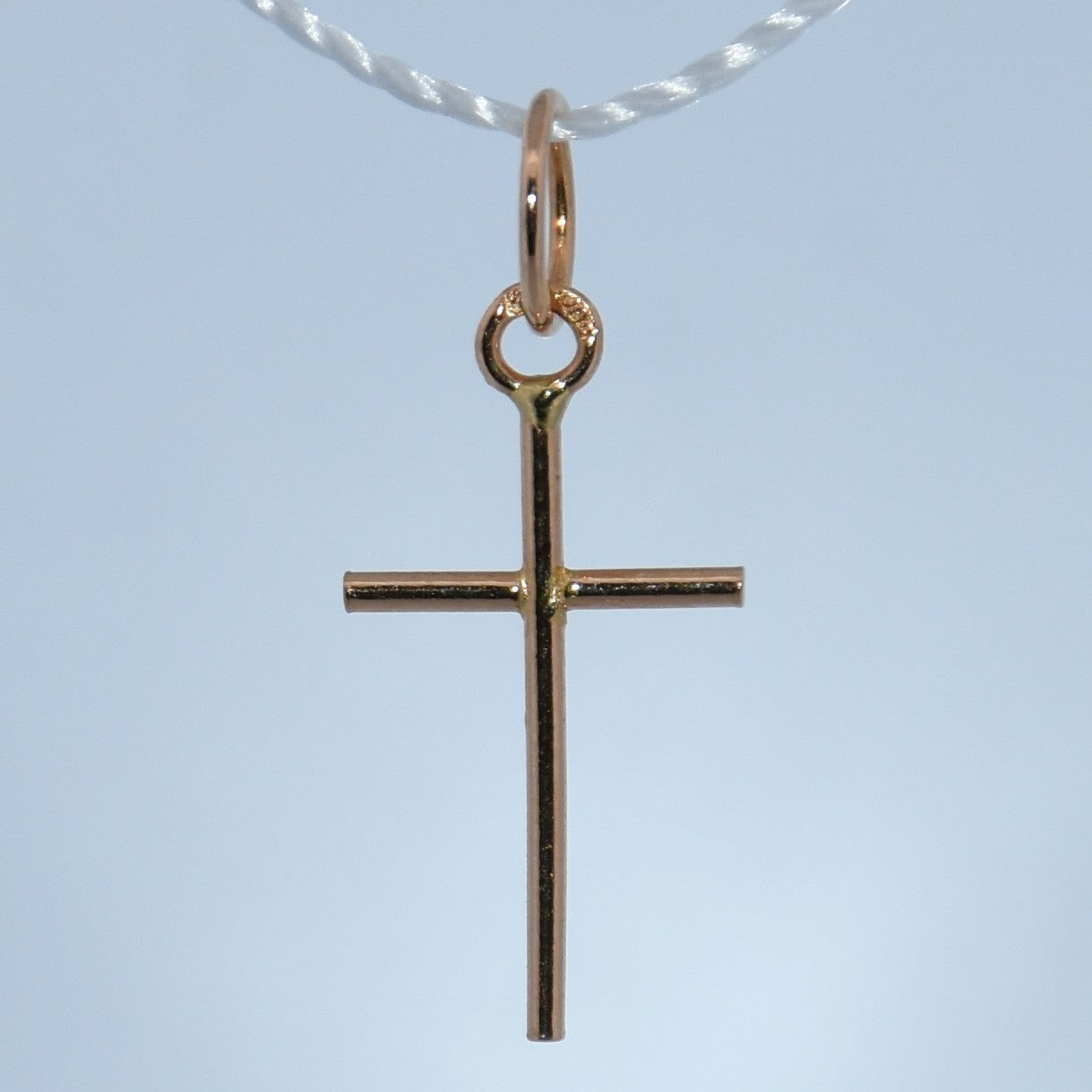 19.2K Portuguese Gold | YG Simple Cross Charm