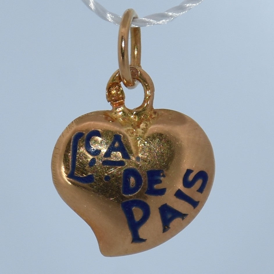 19.2K Portuguese Gold| Lca. de Pais Heart ( parents ) Charm