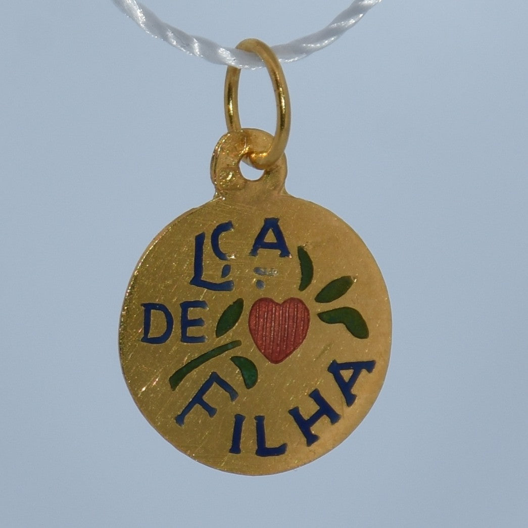 19.2K Portuguese Gold | Small Lca De Filha (Daughter) Charm
