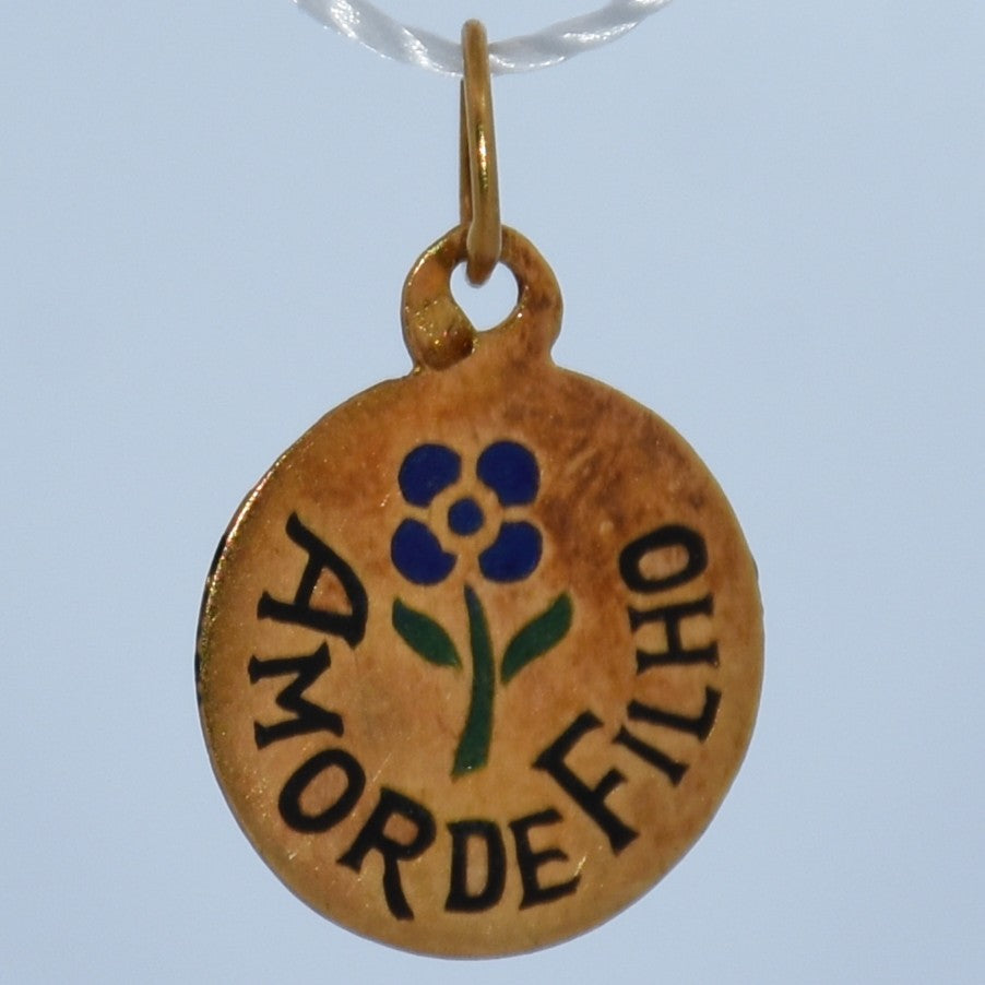 19.2K Portuguese Gold | Small Amor de Filho Charm