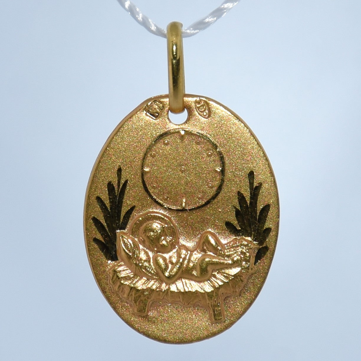 19.2K Portuguese Gold | Sleeping Child Pendant
