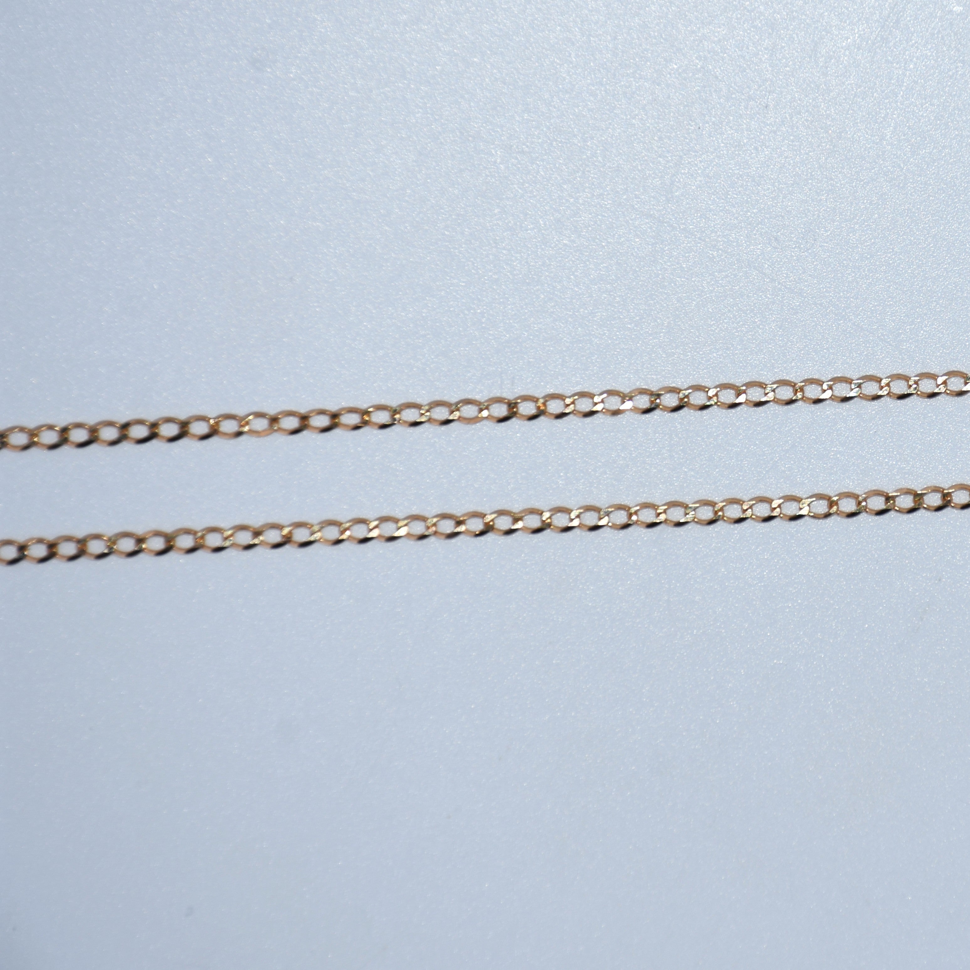 19.2K Portuguese Gold 1.6mm Curb Chain Necklace