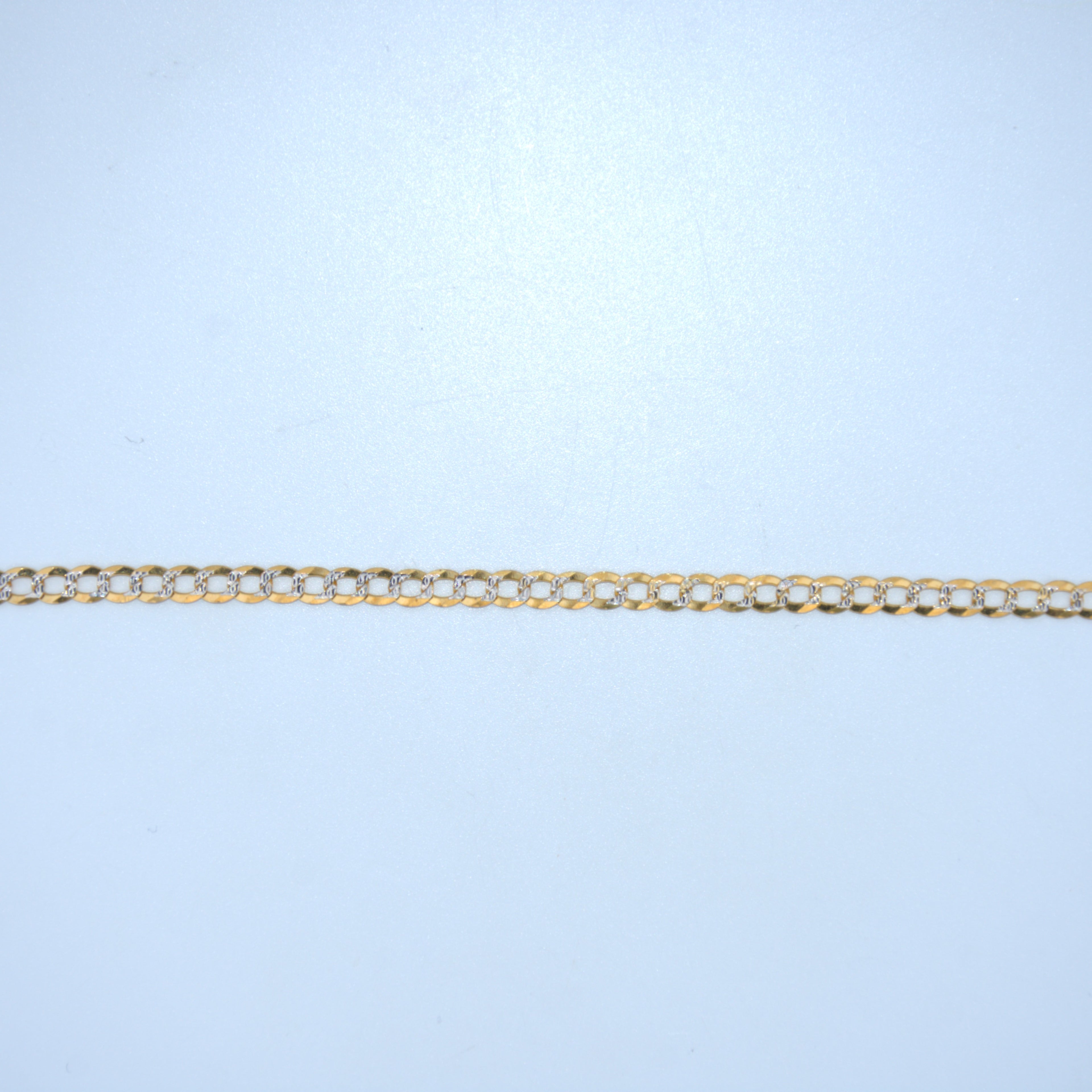 14K Gold | Diamond Cut Curb Bracelet