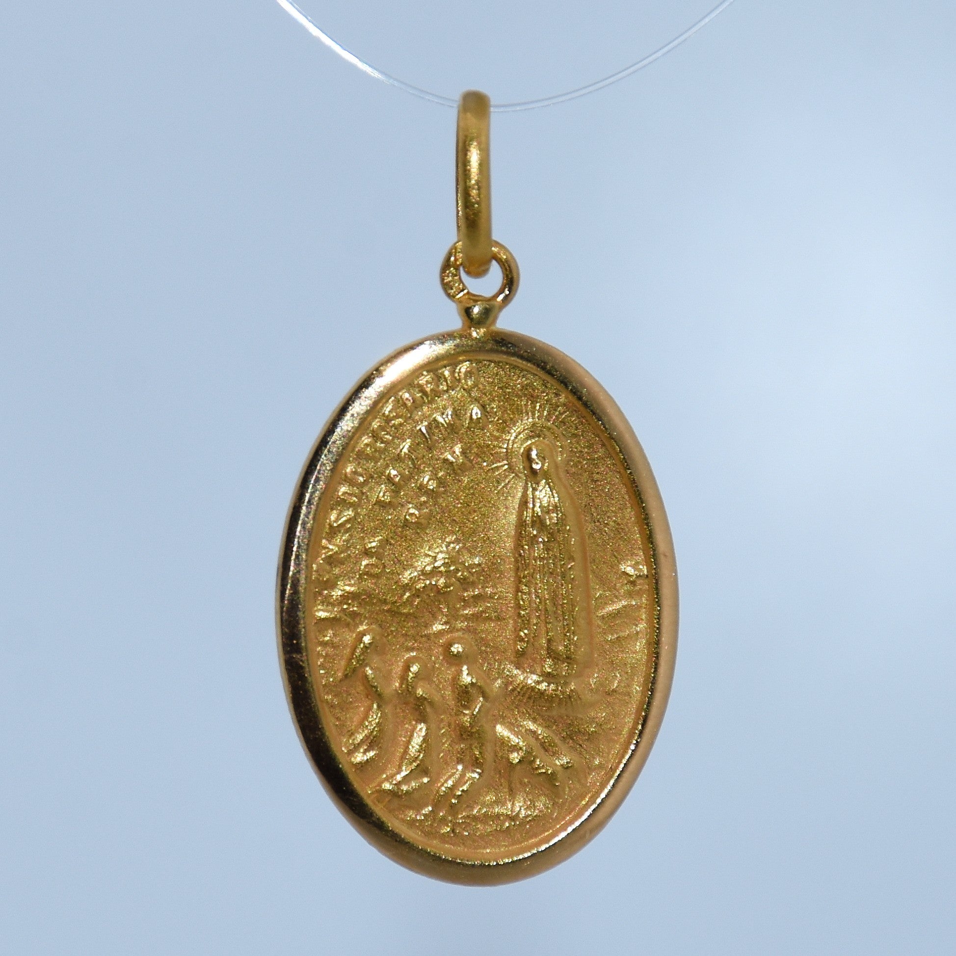 19.2K Portuguese Gold | Virgin of Fatima Pendant