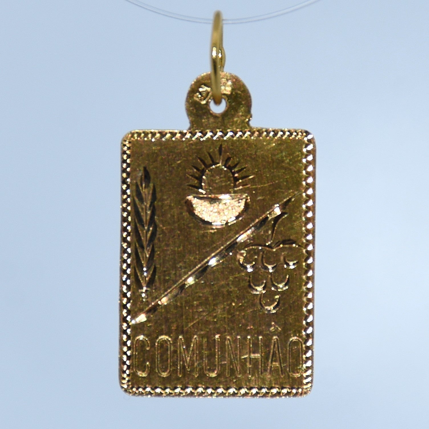 19.2K Portuguese Gold | Flat Comunhao Charm