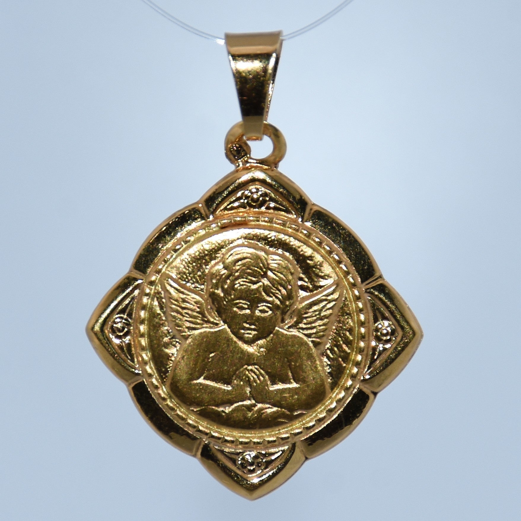 19.2k Portuguese Gold | Praying Cherub Charm
