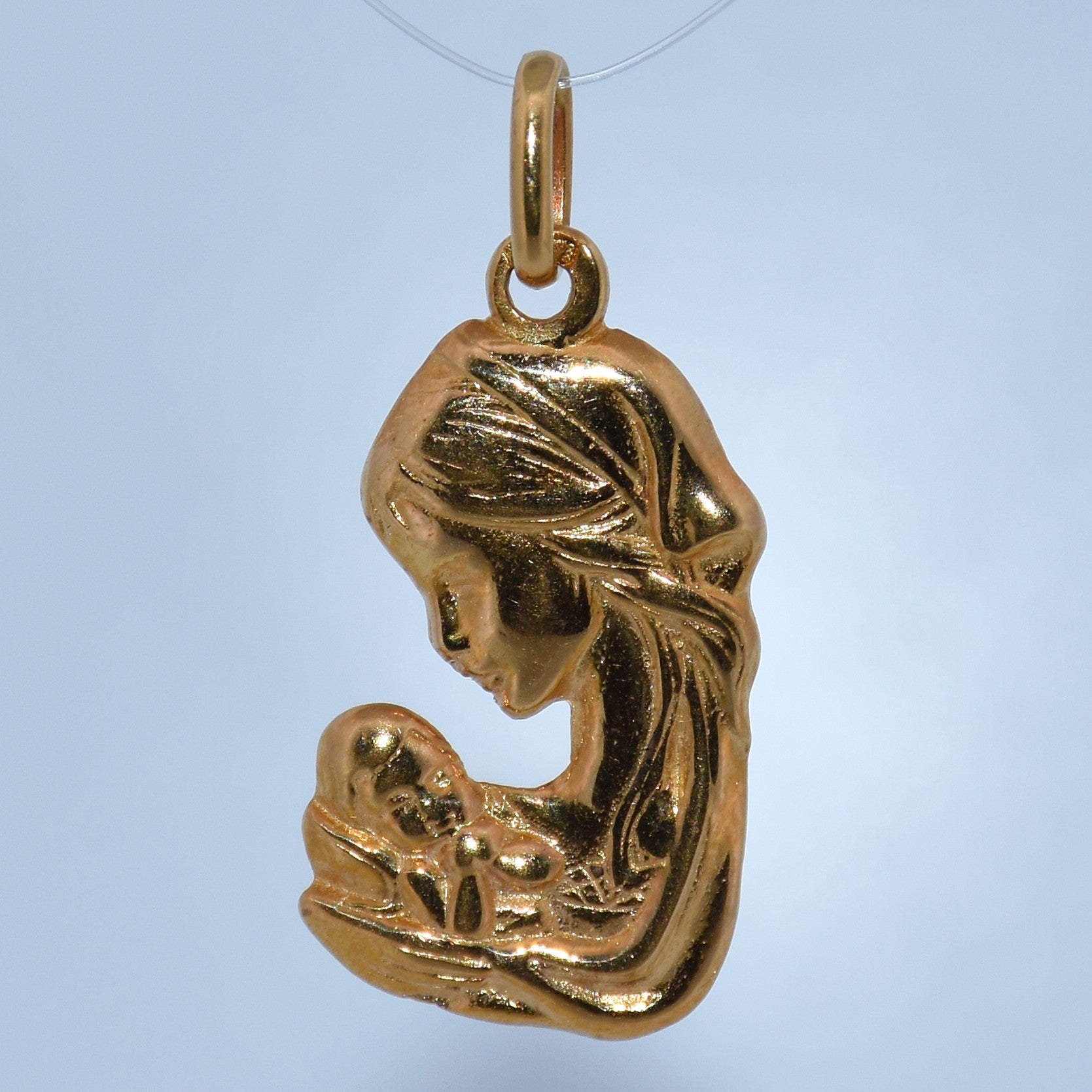 19.2k Portuguese Gold | Virgin Mary Pendant