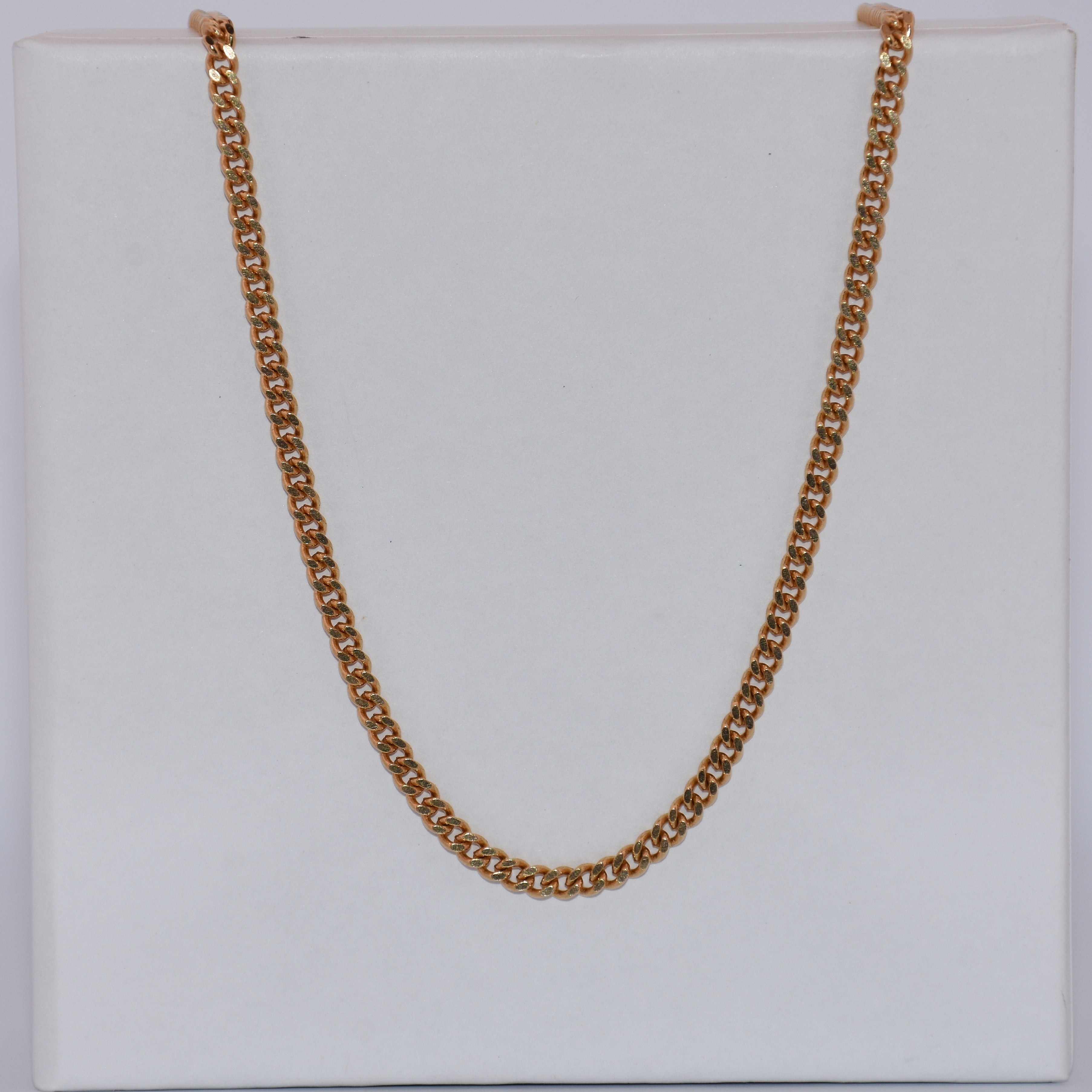 19.2K Portuguese Gold | Tight Link Curb Chains