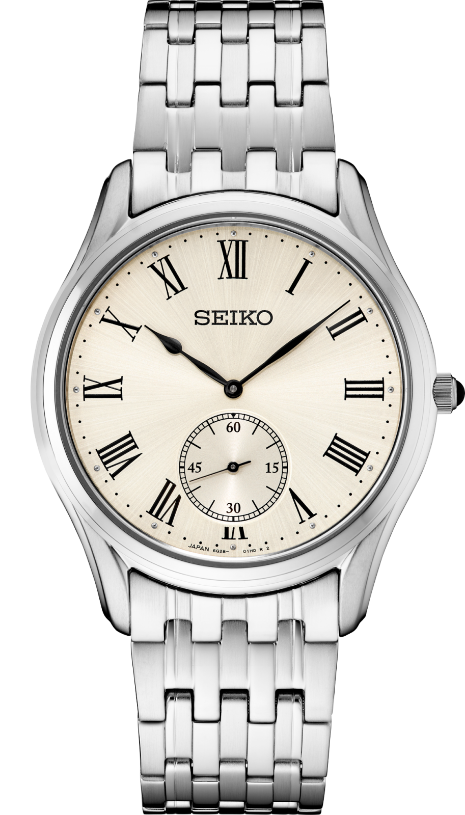 Seiko Essentials SRK047 SS Quartz Ivory Dial