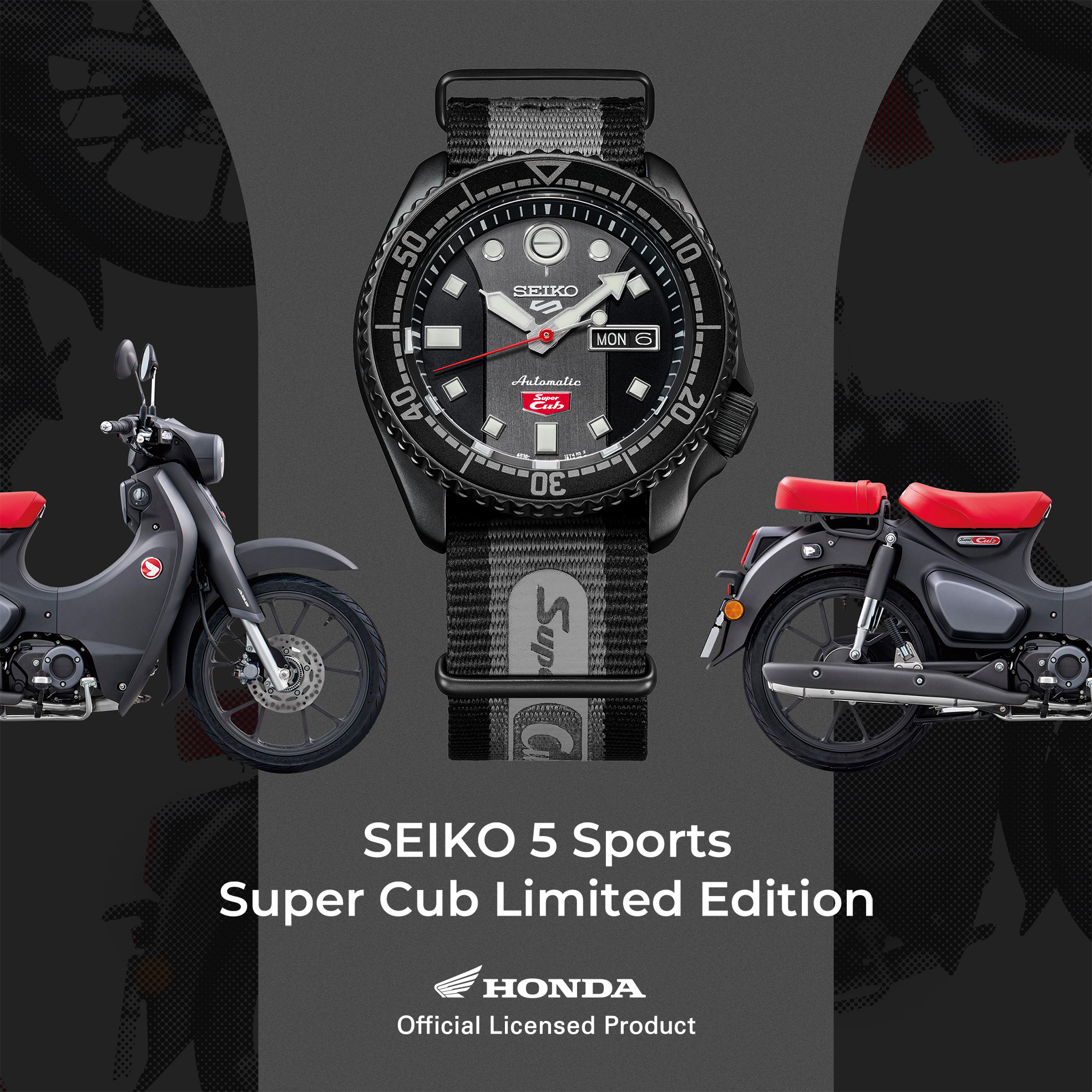 Seiko 5 Sport Limited Edition Honda Super Cub Automatic Watch SRPJ75