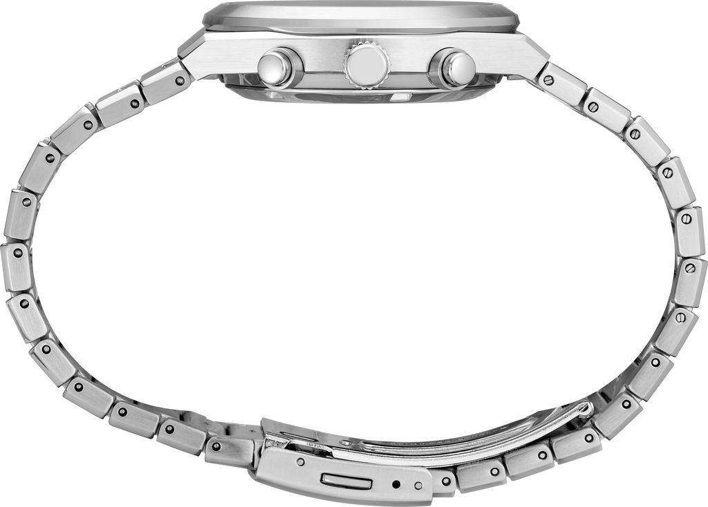 Seiko Essentials SSB455 SS Quartz Chronograph Gray Dial