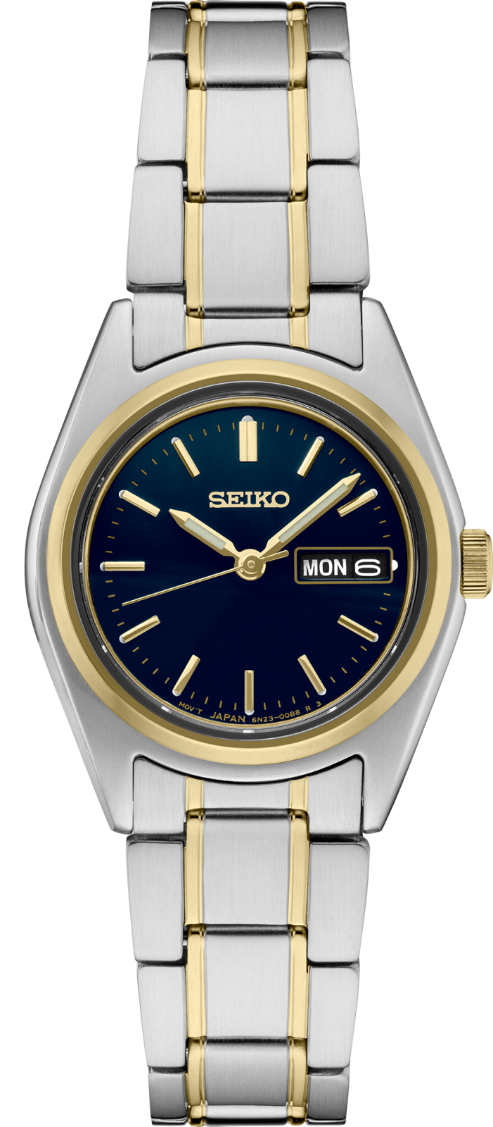 Seiko Essentials SS TT Quartz Blue Dial SUR436