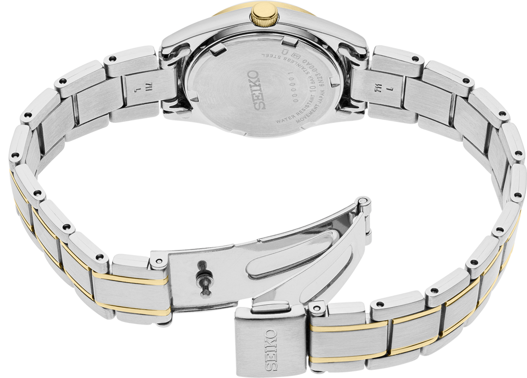 Seiko Essentials SS TT Quartz Blue Dial SUR436