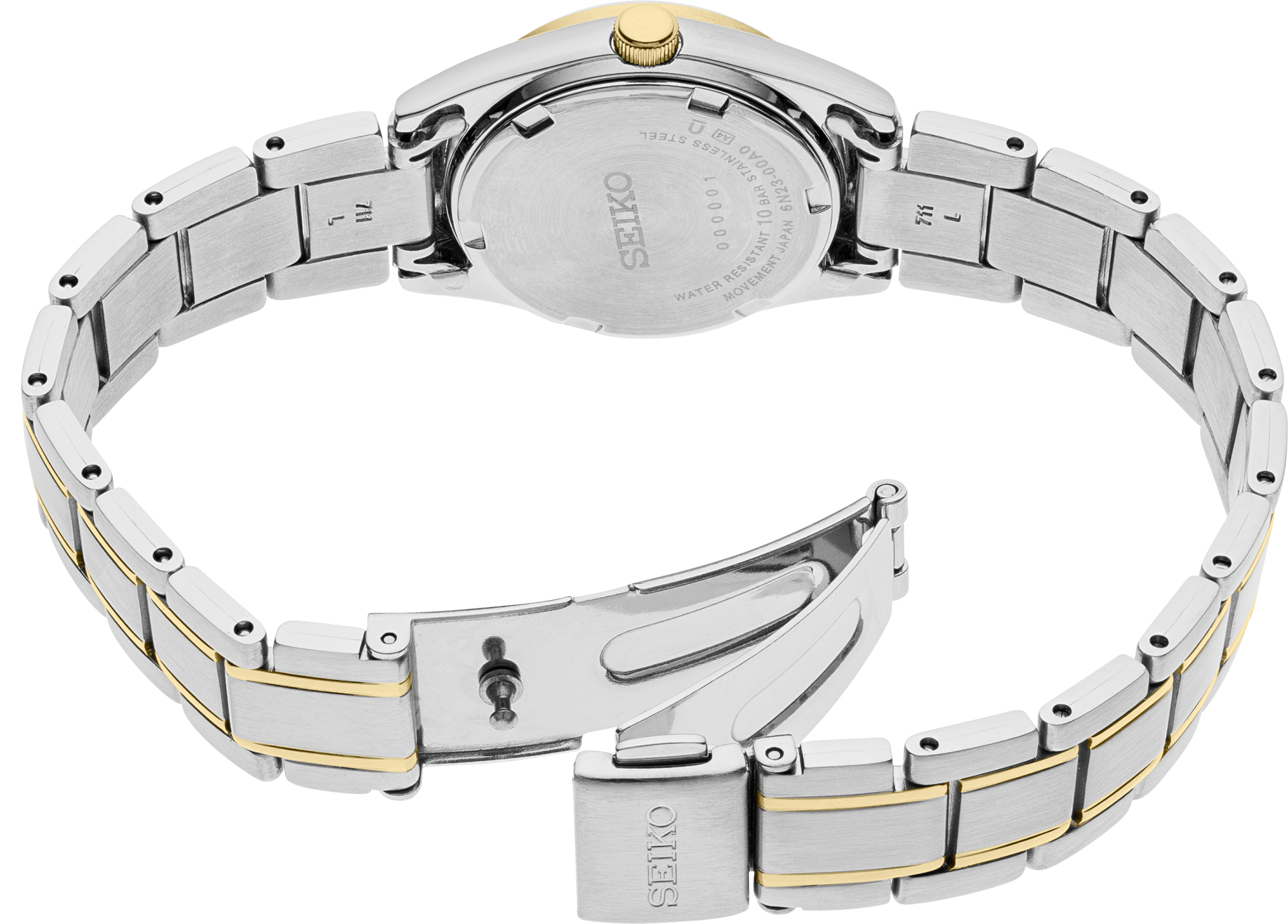 Seiko Essentials SS TT Quartz Blue Dial SUR436