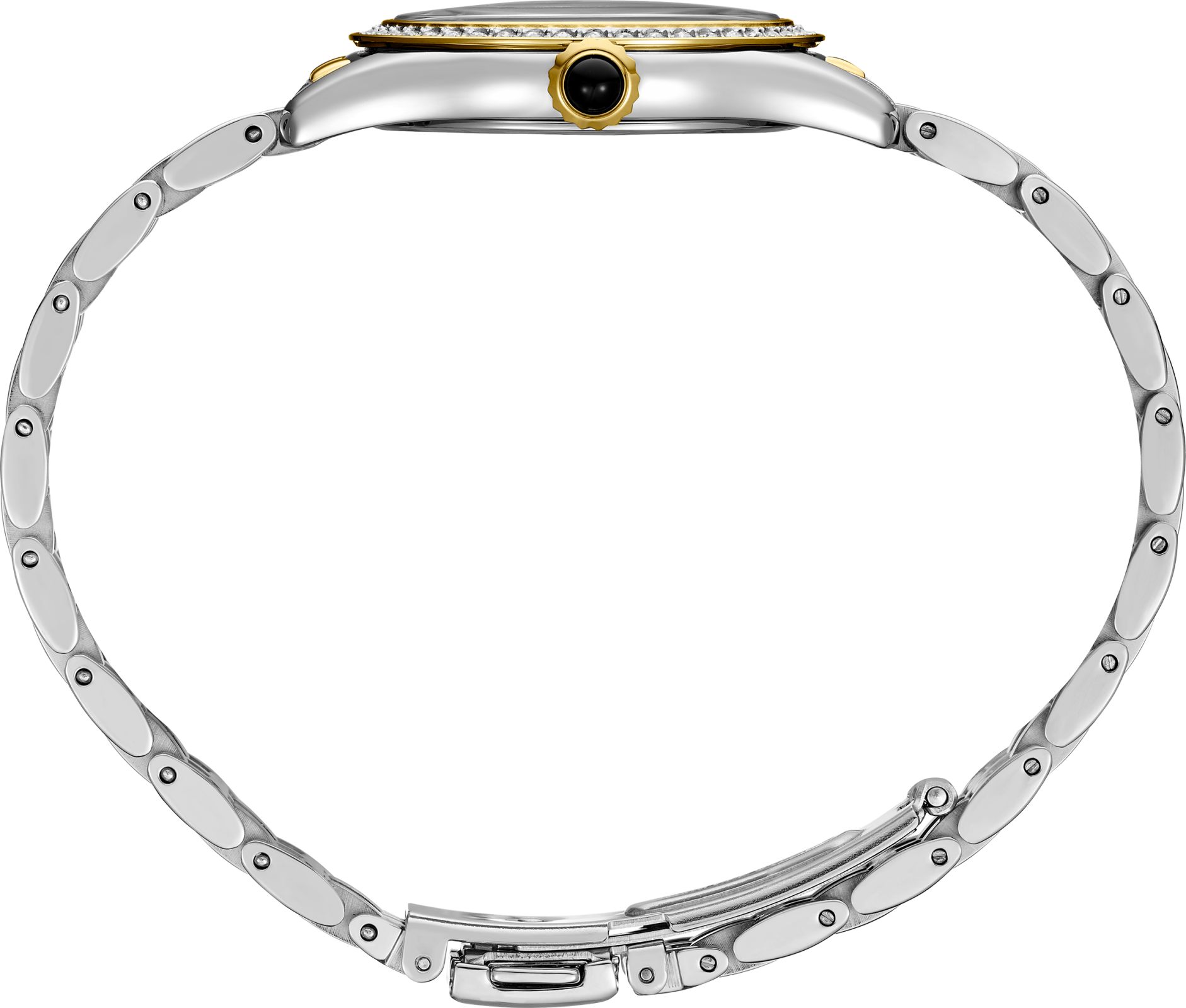 Seiko Essentials Ladies Crystals SS TT Quartz White Dial SUR540