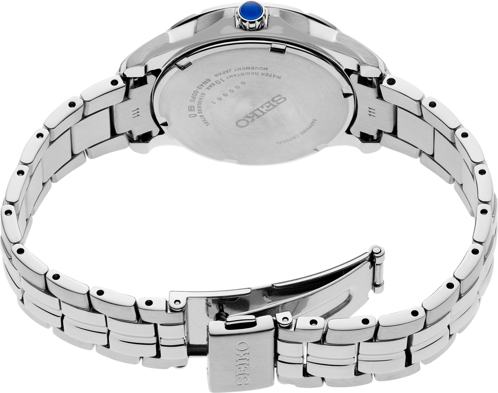 Seiko Coutura SS Quartz Light Blue MOP Dial SUR583