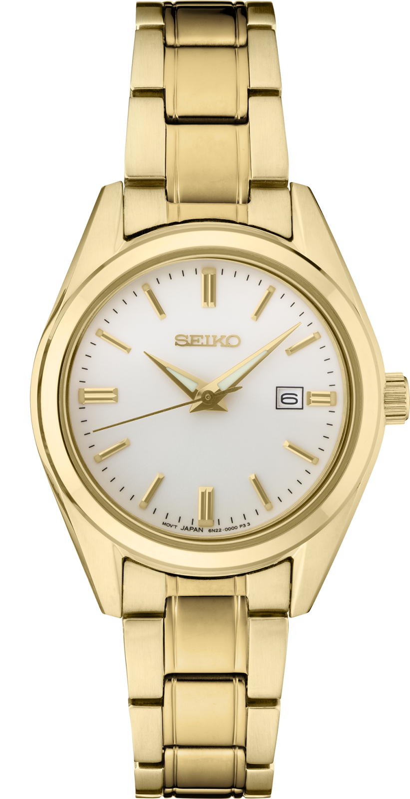 Seiko Essentials SS GP Quartz Silver Dial SUR632