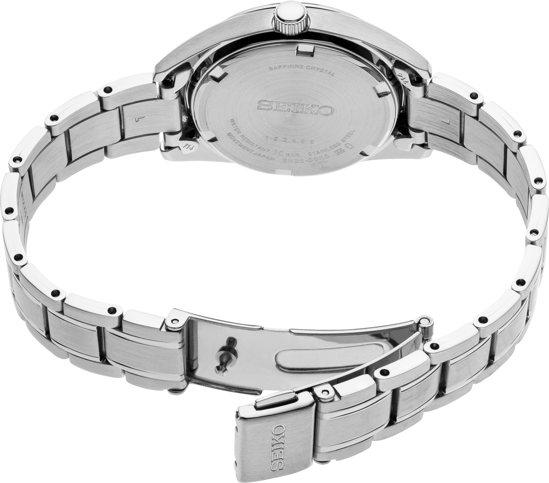 Seiko Essentials SS Quartz Silver Dial Watch SUR633