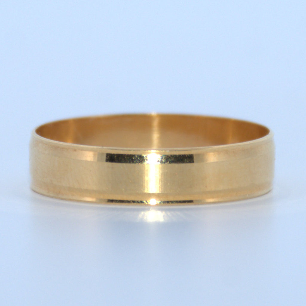 19.2K Portuguese Gold | Milgrain Wirebrush Wedding Bands